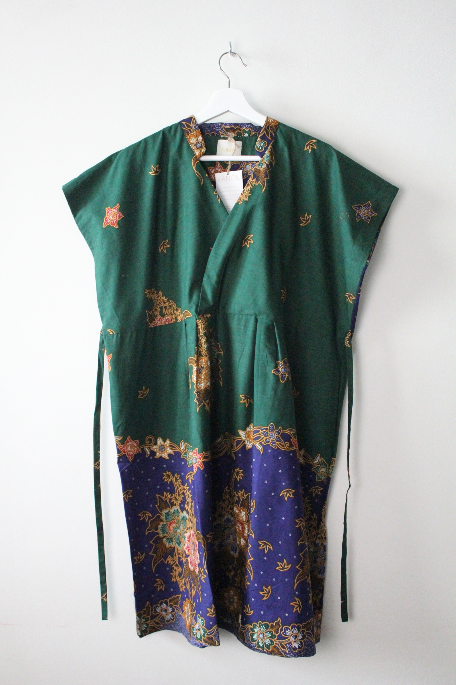 Kimono wrap dress w/ mandarin collar - Hoya