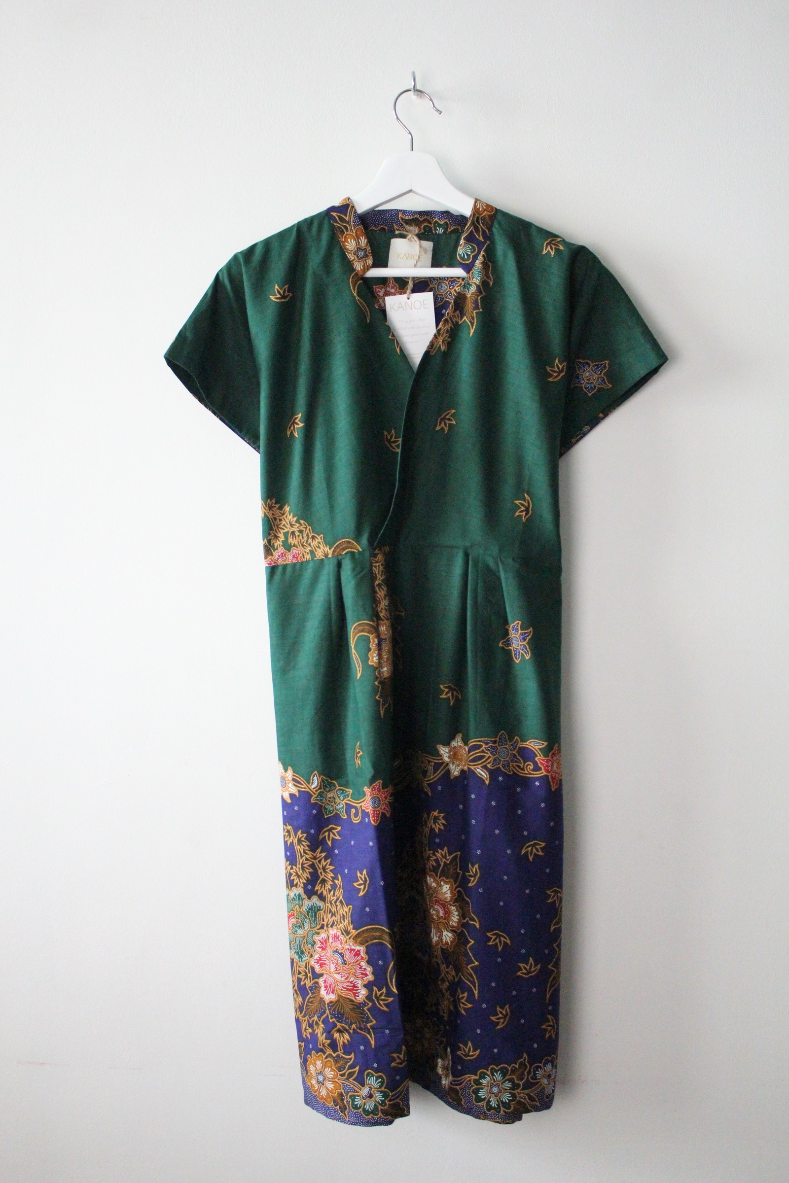 Kimono wrap dress w/ mandarin collar - Hoya
