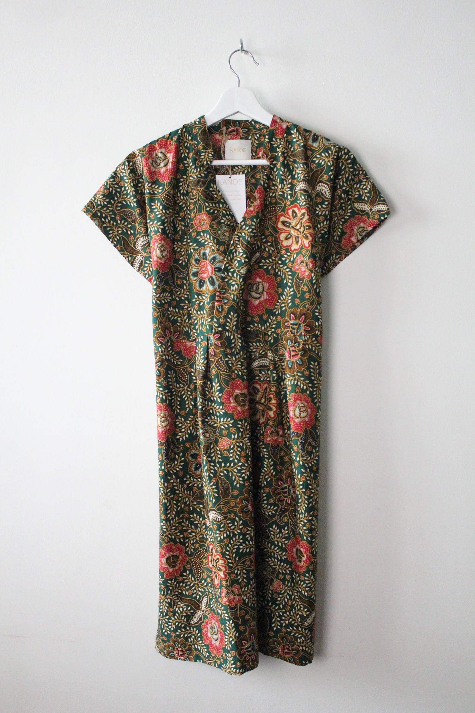 Kimono wrap dress w/ mandarin collar - Mina