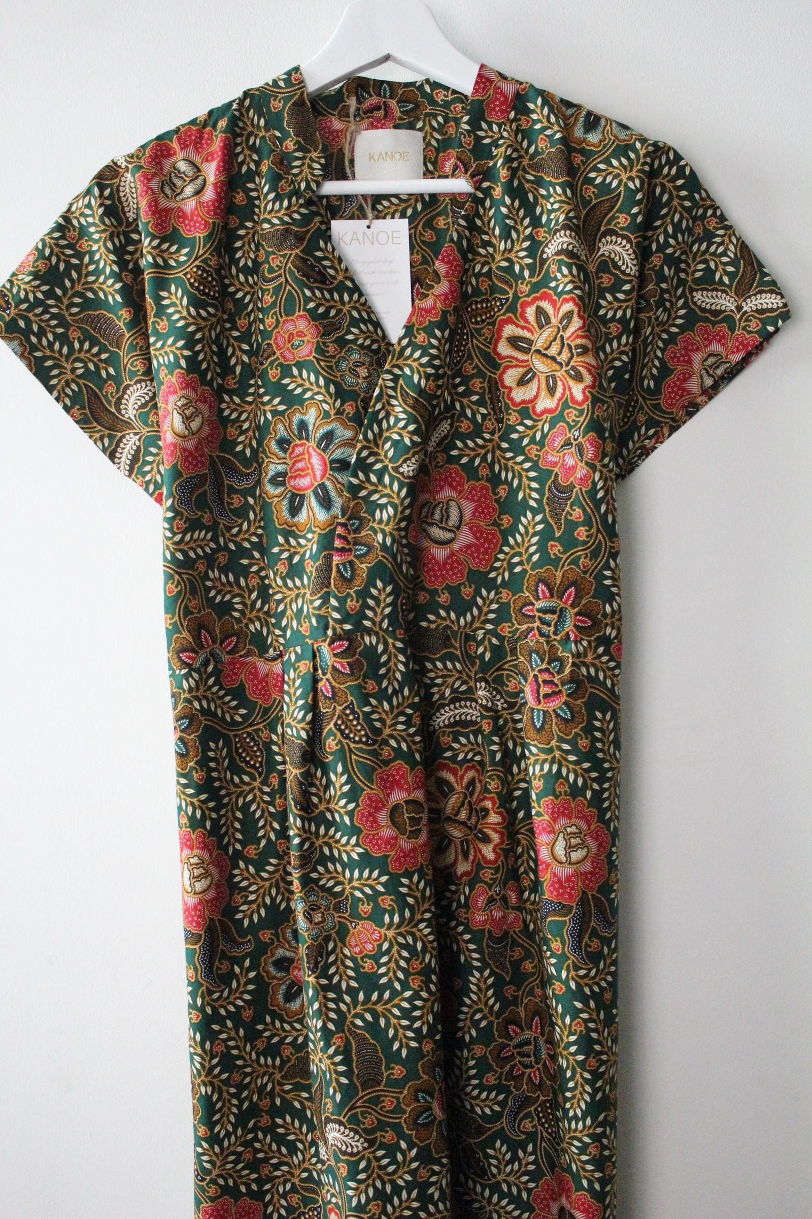 Kimono wrap dress w/ mandarin collar - Mina