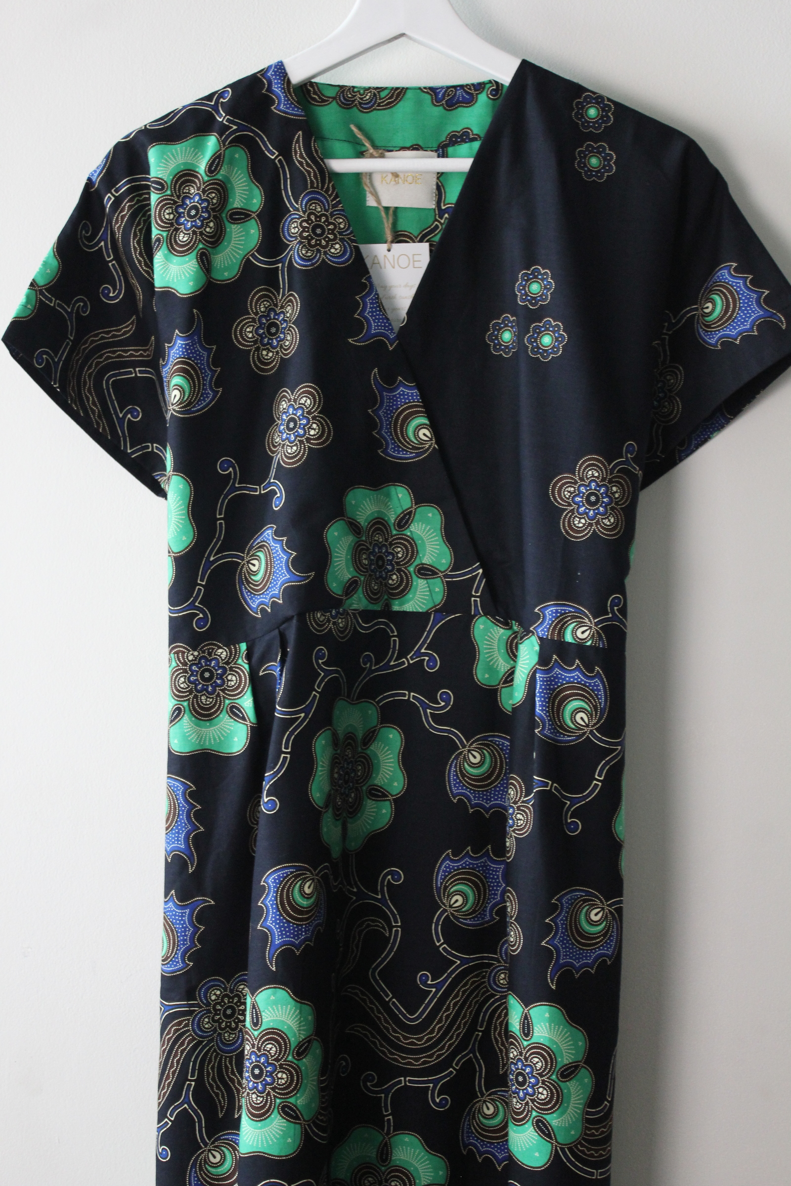 Kimono wrap dress - Emerald