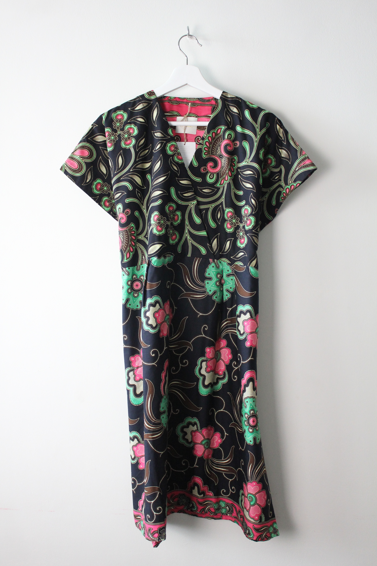 Kimono wrap dress - Neon