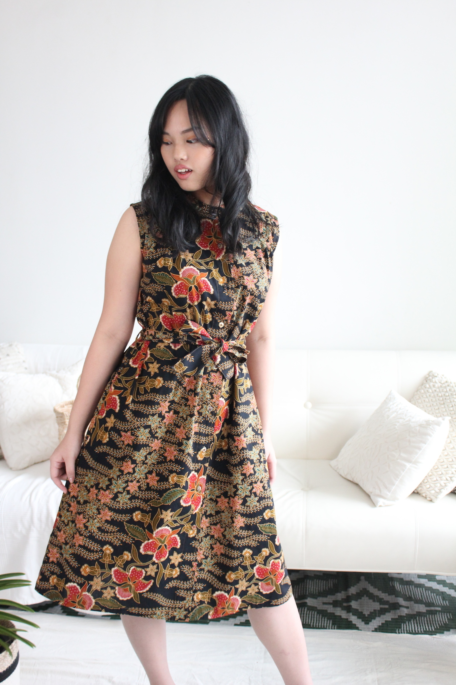 Button Down Dress (L) - Plant Care