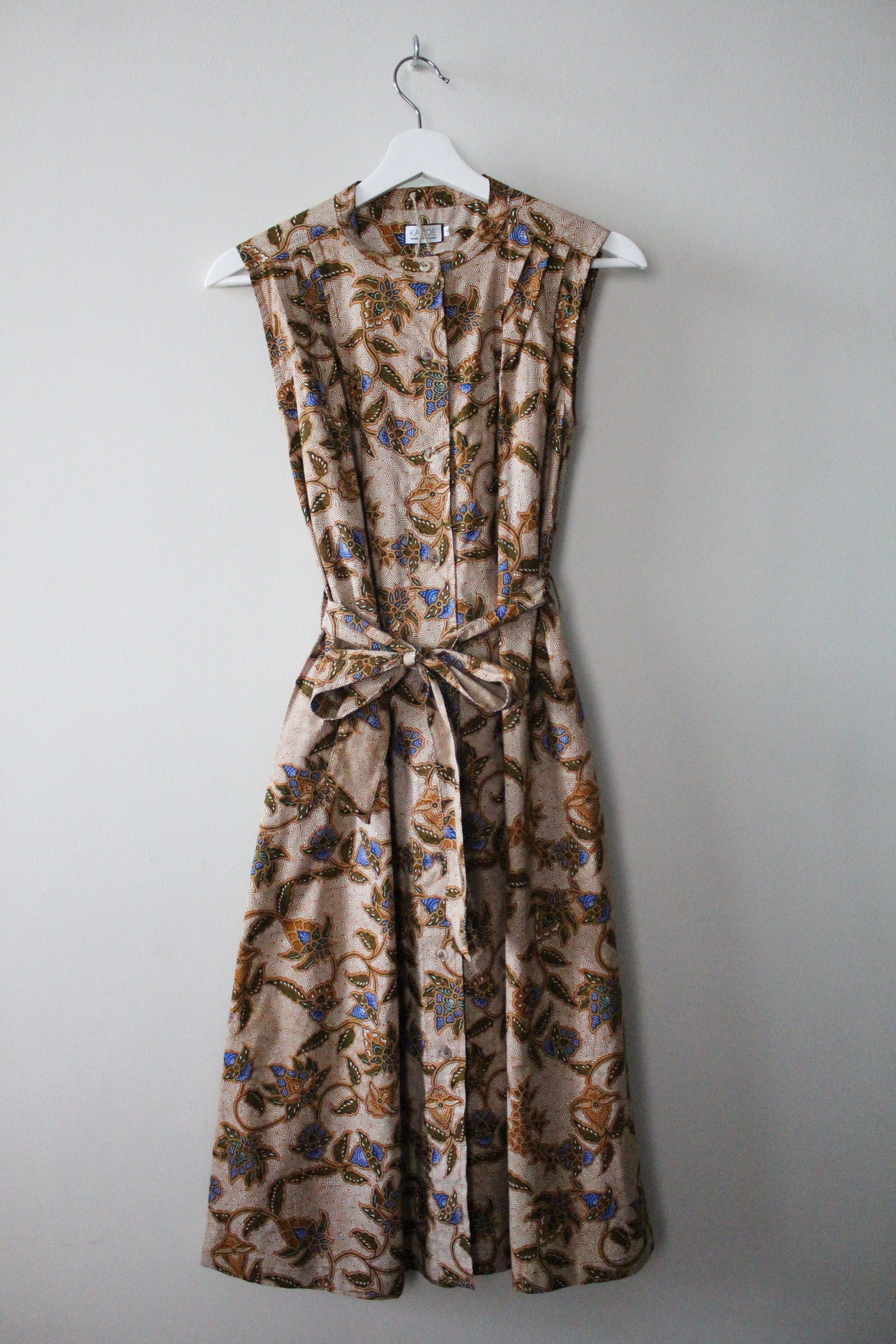 Button Down Dress (S) - Siena (Blue)