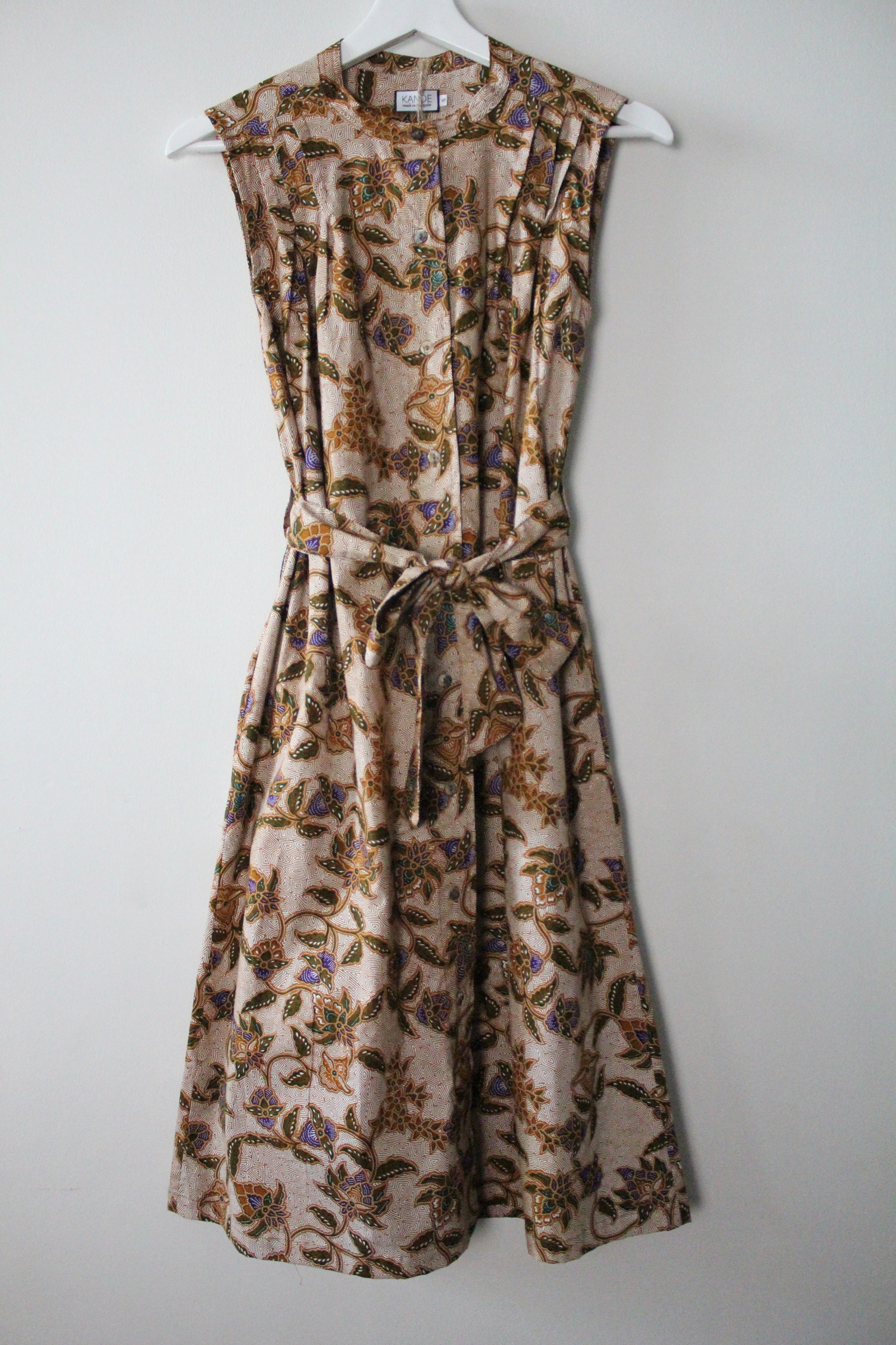 Button Down Dress (S) - Siena (Purple)
