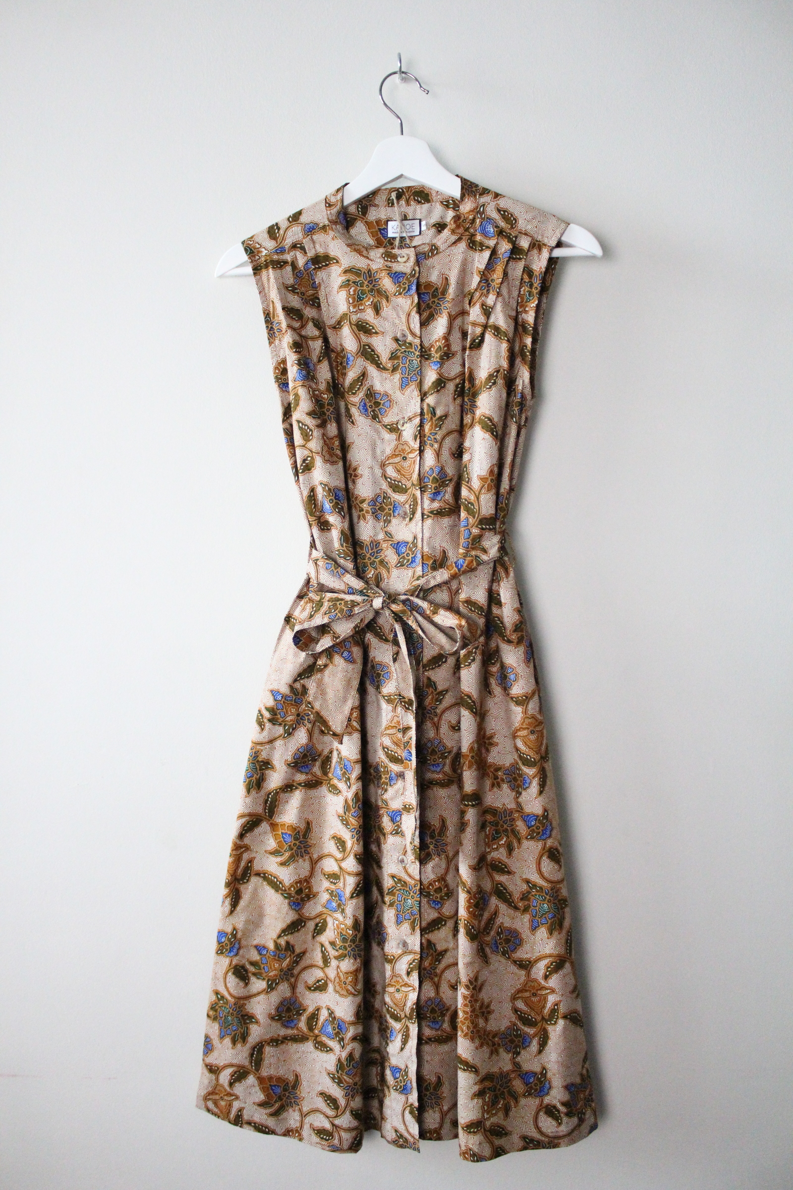 Button Down Dress (S) - Siena (Blue)