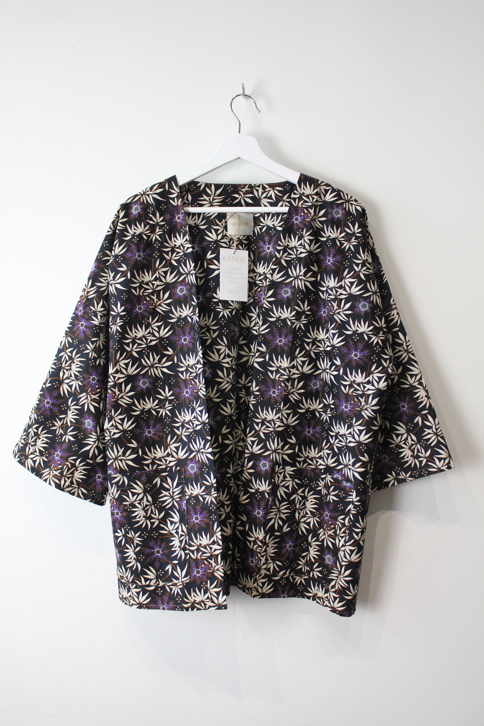Batik Kimono Basic - Giovanni ( Purple )