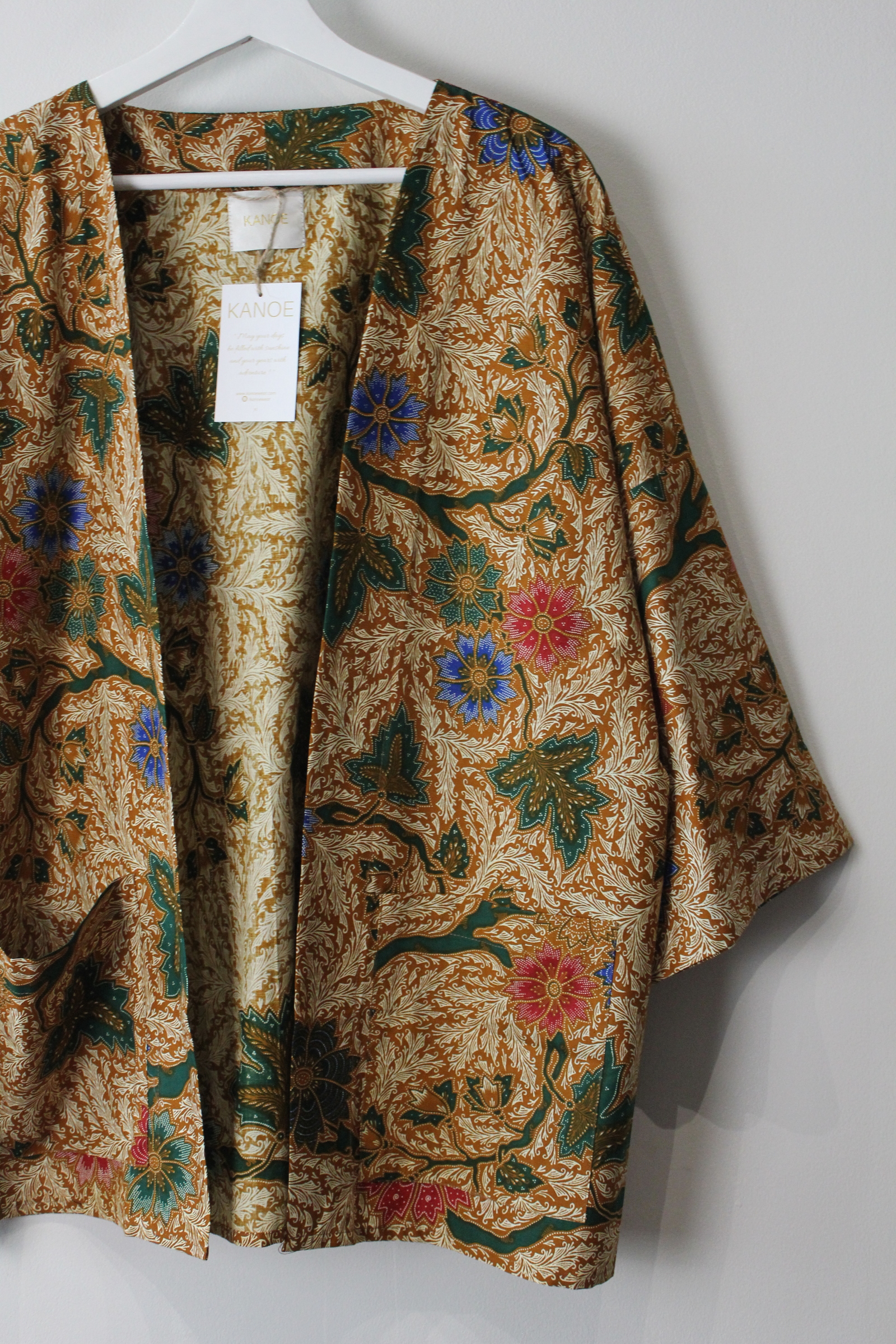Batik Kimono Basic - Autumn (Bright Blue)