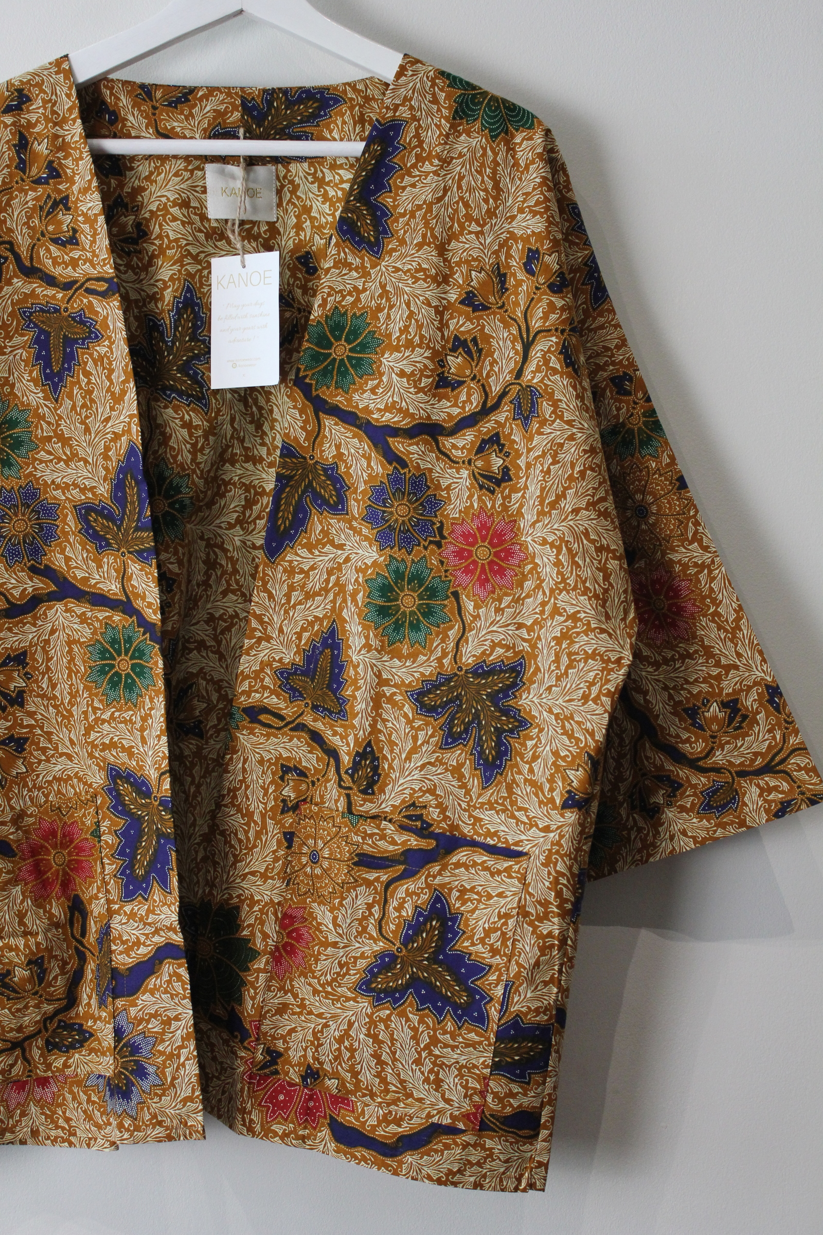 Batik Kimono Basic - Autumn (Navy Blue)