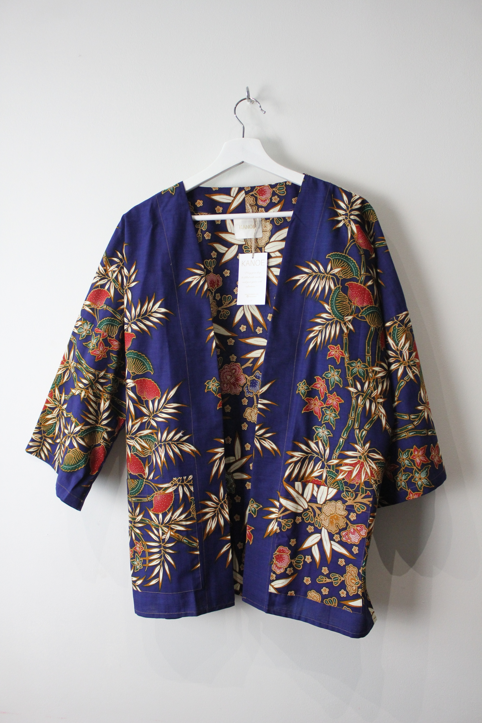 Batik Kimono Basic - Bamboo Babe (Blue)
