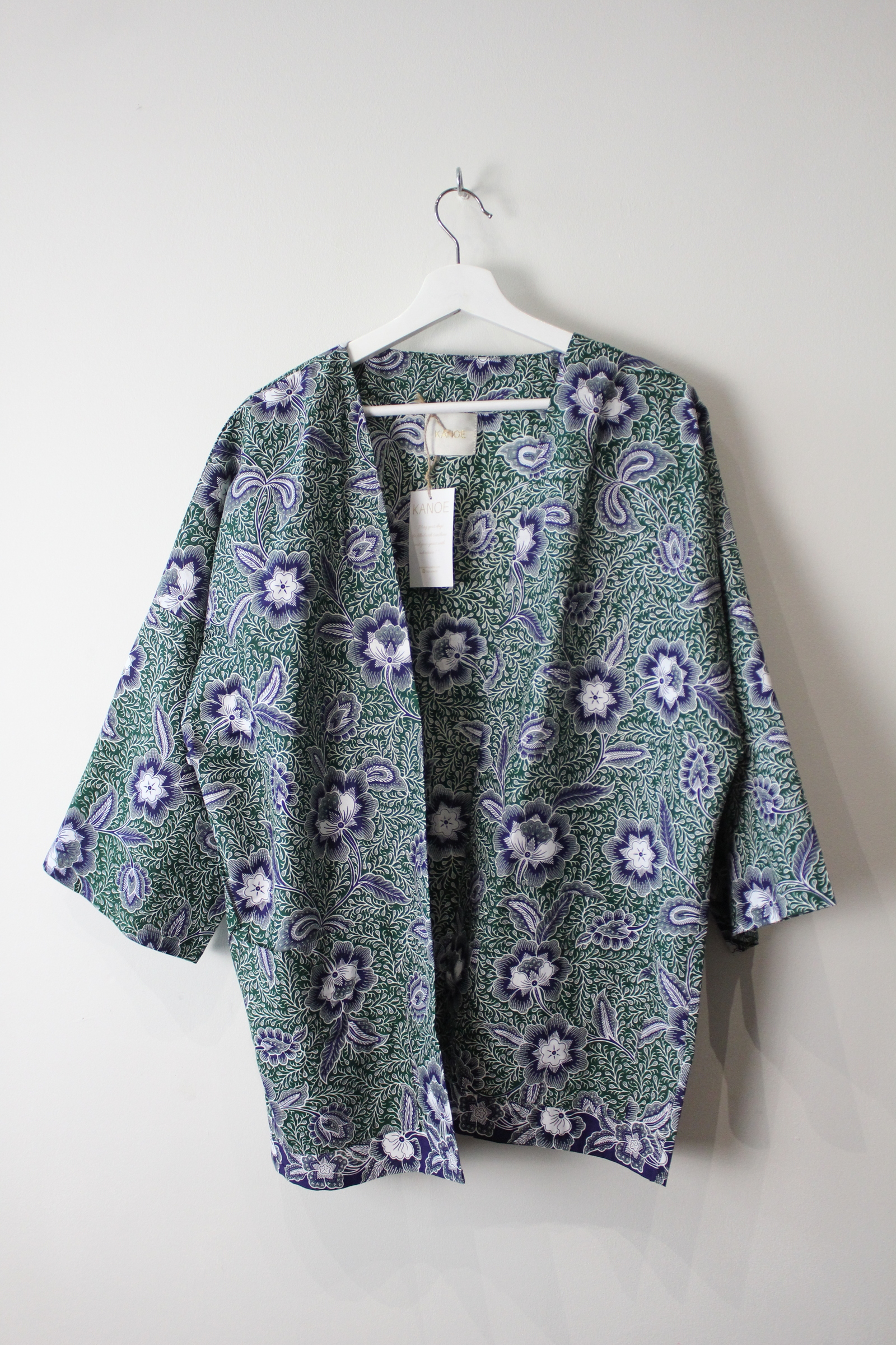 Batik Kimono Basic - Porcelaine Green