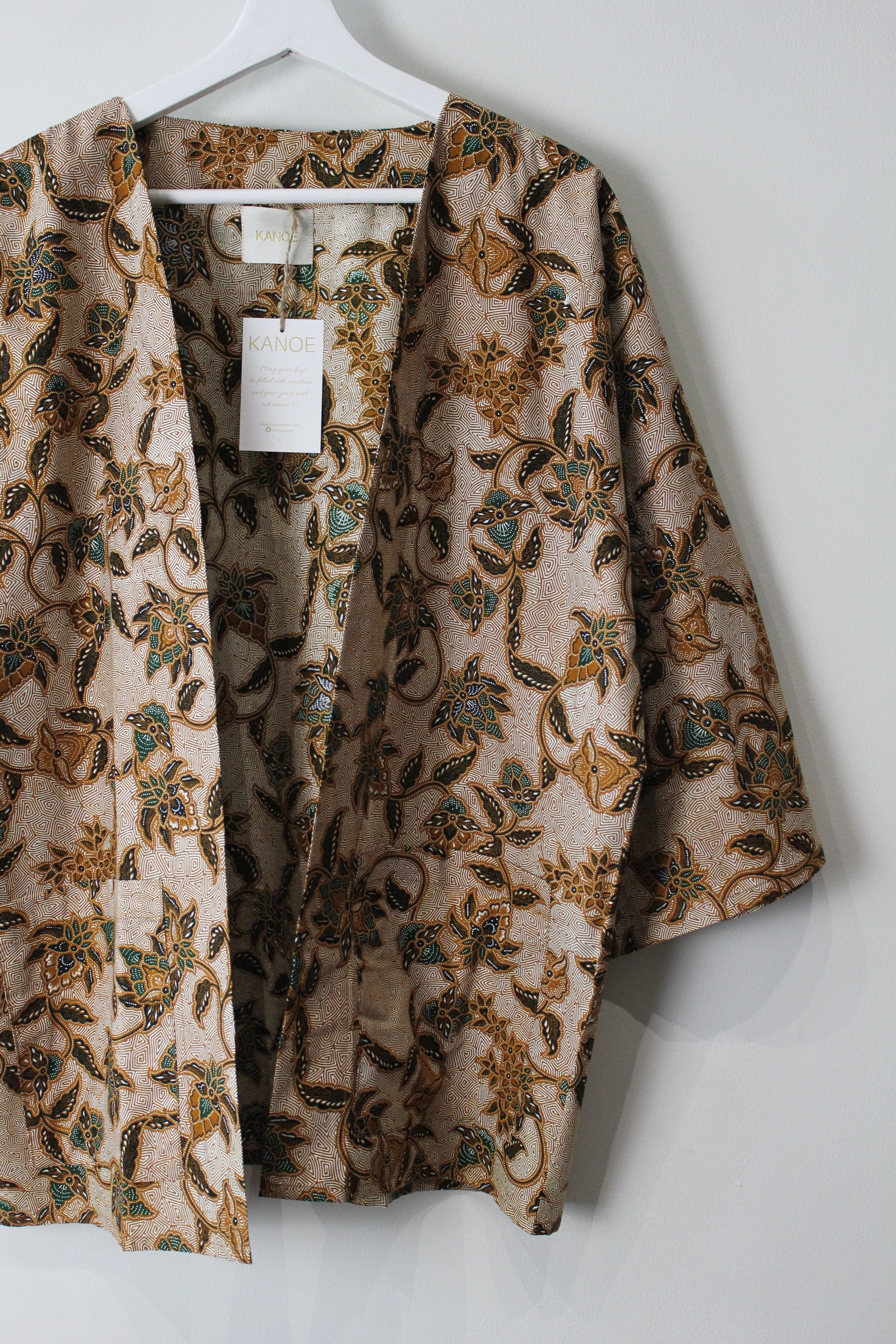 Batik Kimono Basic - Wheat (Green)
