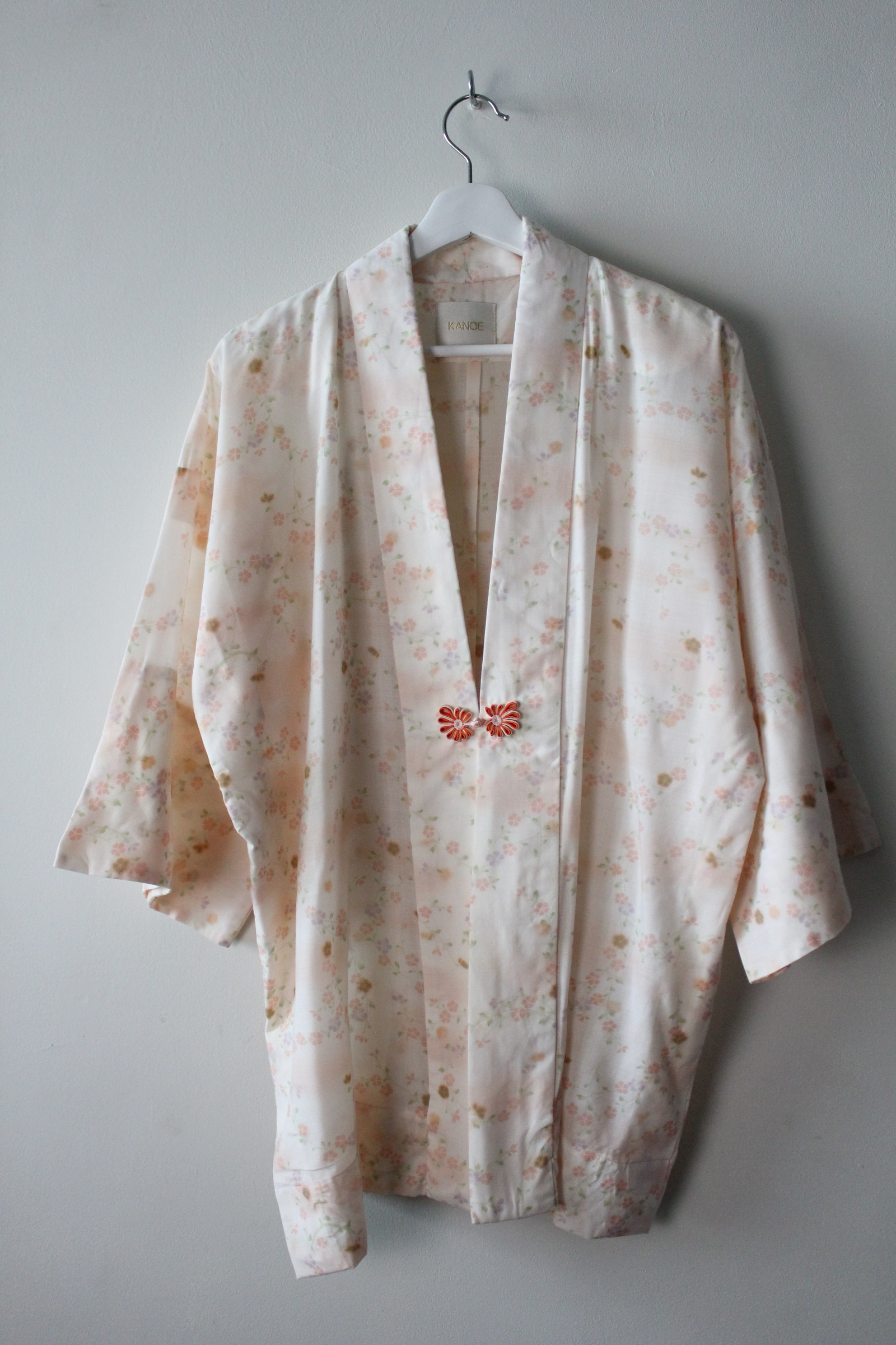 Upcycled Vintage Kimono Throwover - Sakura