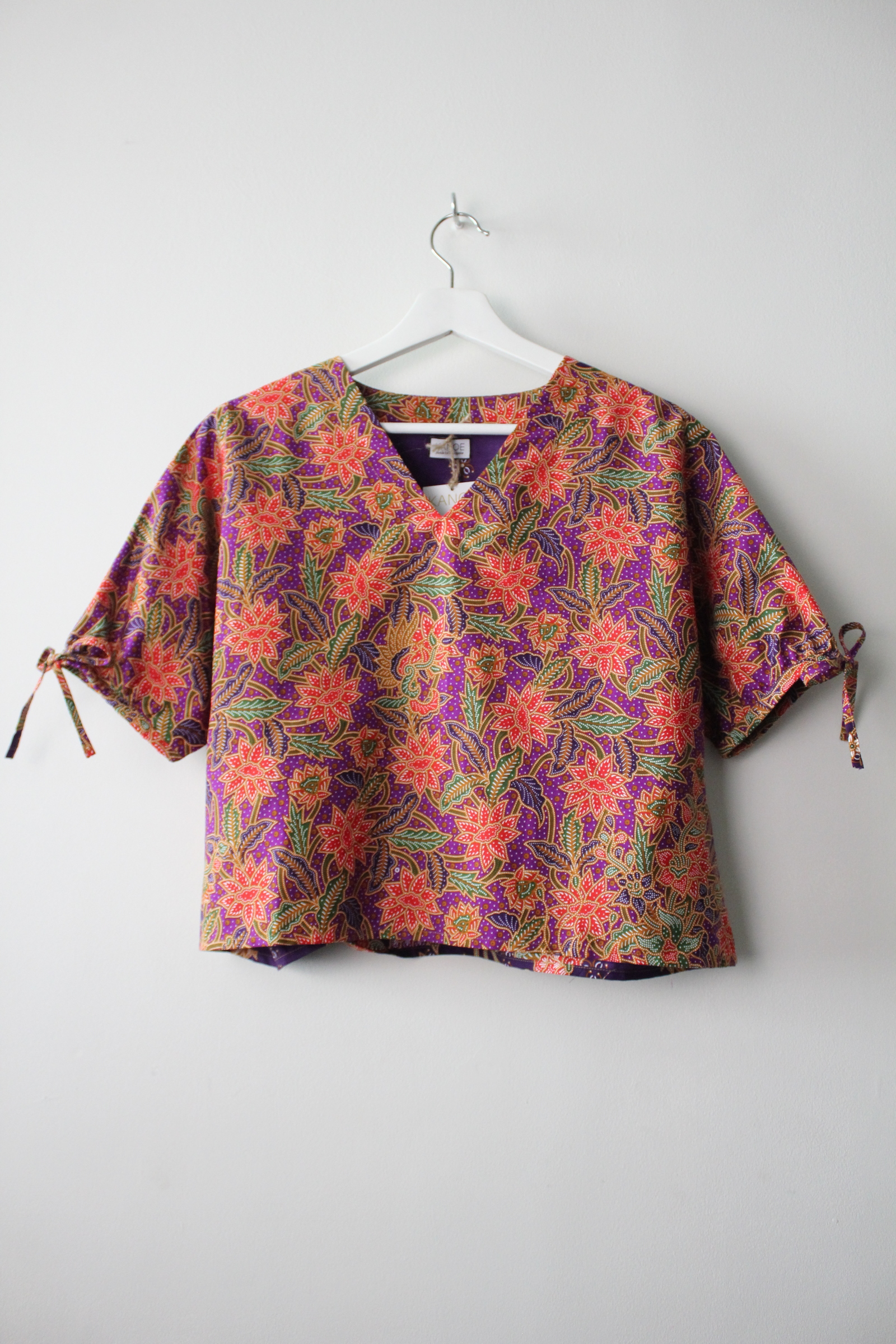 Avery Dae Batik Top - Pera