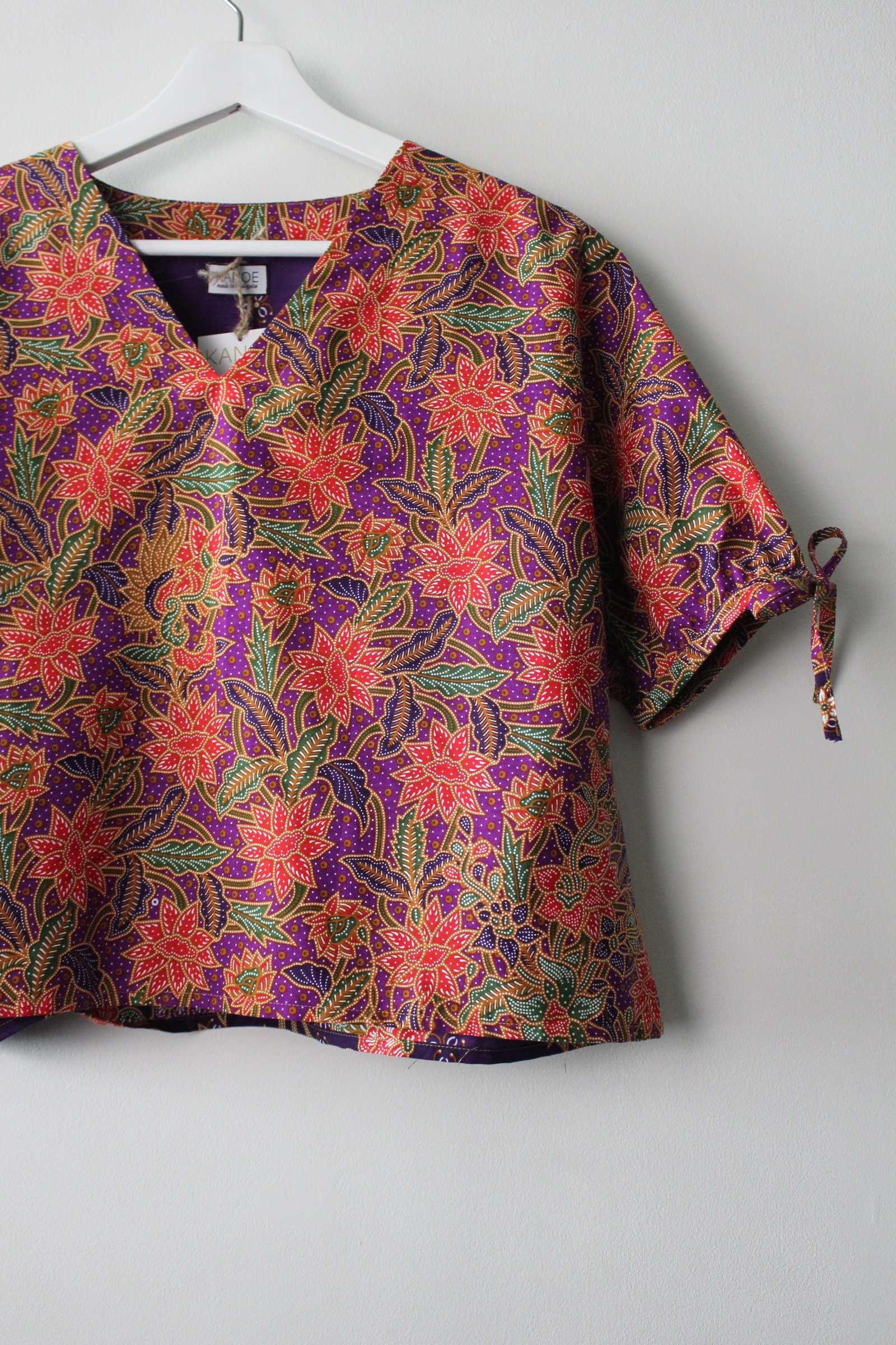 Avery Dae Batik Top - Pera
