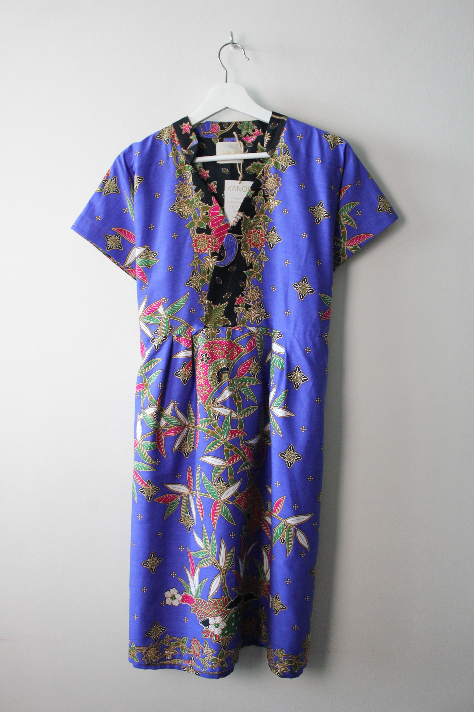 Kimono wrap dress w/ mandarin collar - Lennie