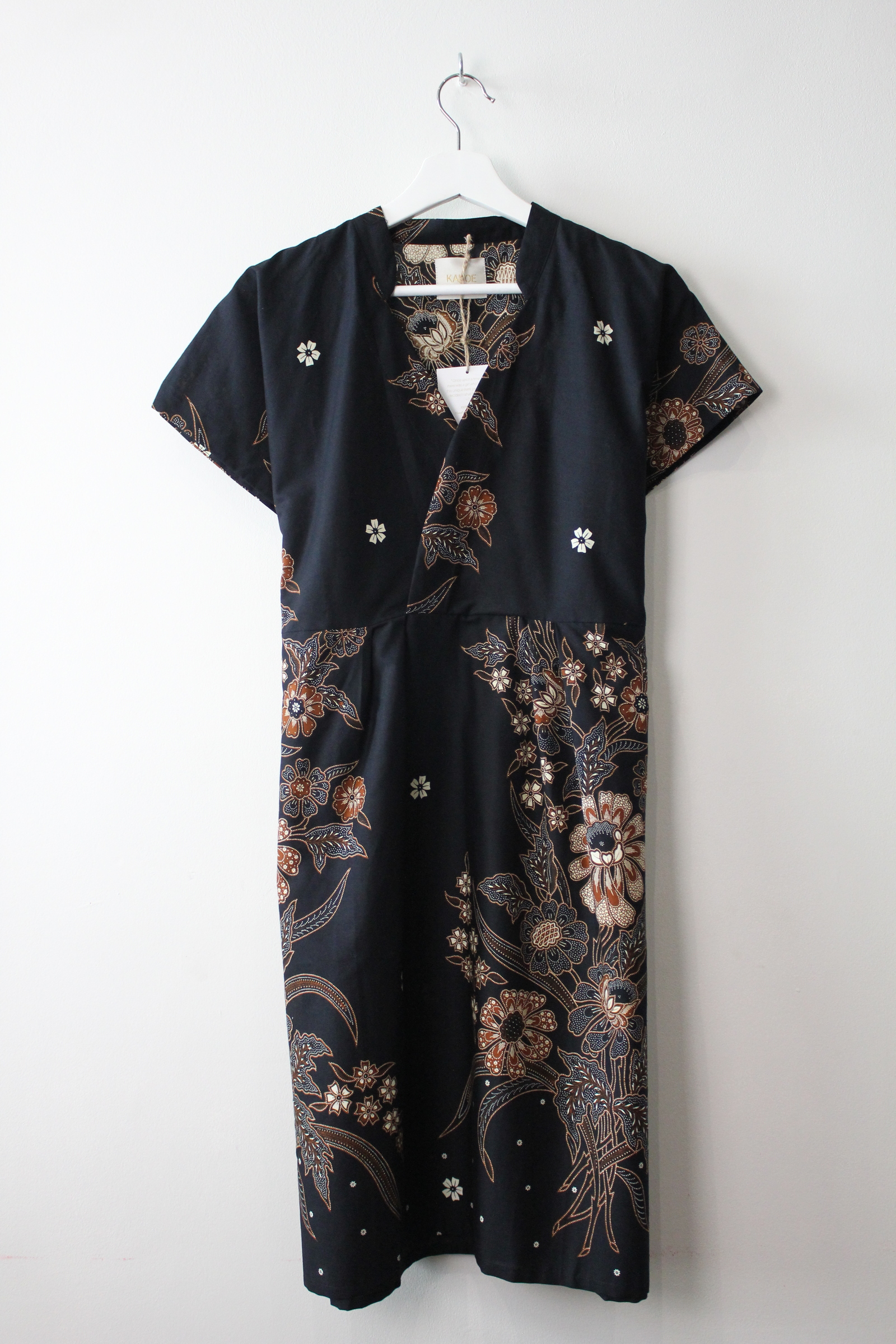 Kimono wrap dress w/ mandarin collar - Katie