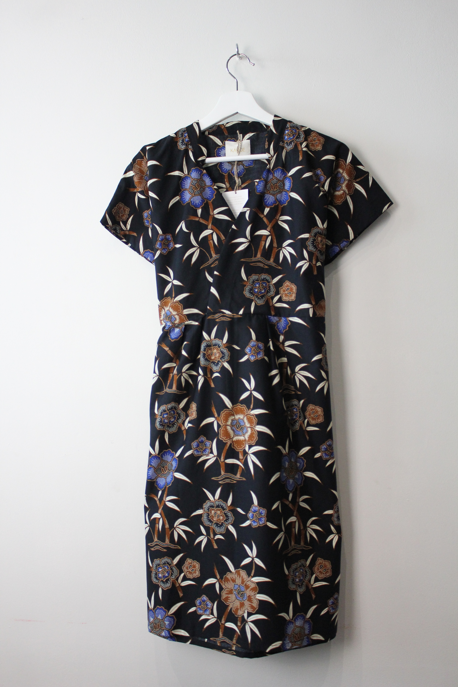 Kimono wrap dress w/ mandarin collar - Elle