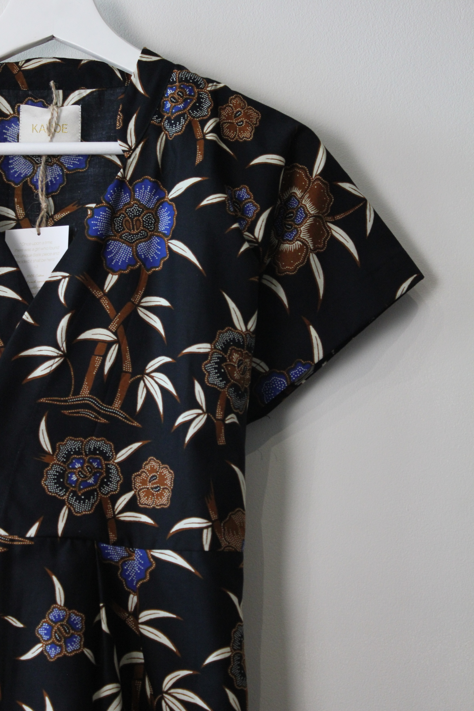 Kimono wrap dress w/ mandarin collar - Elle