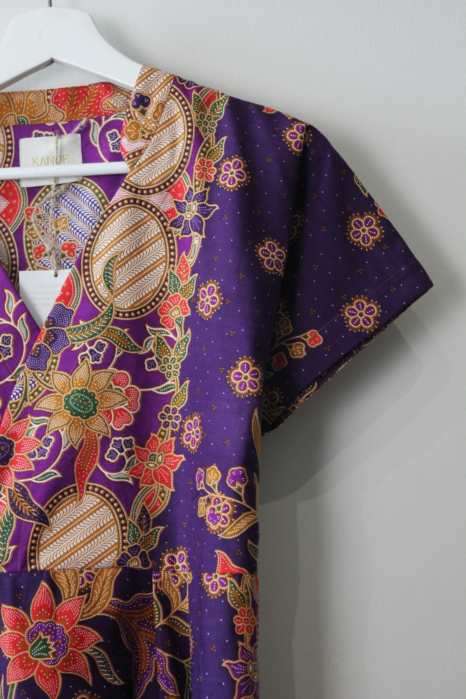 Kimono wrap dress w/ mandarin collar - Lola