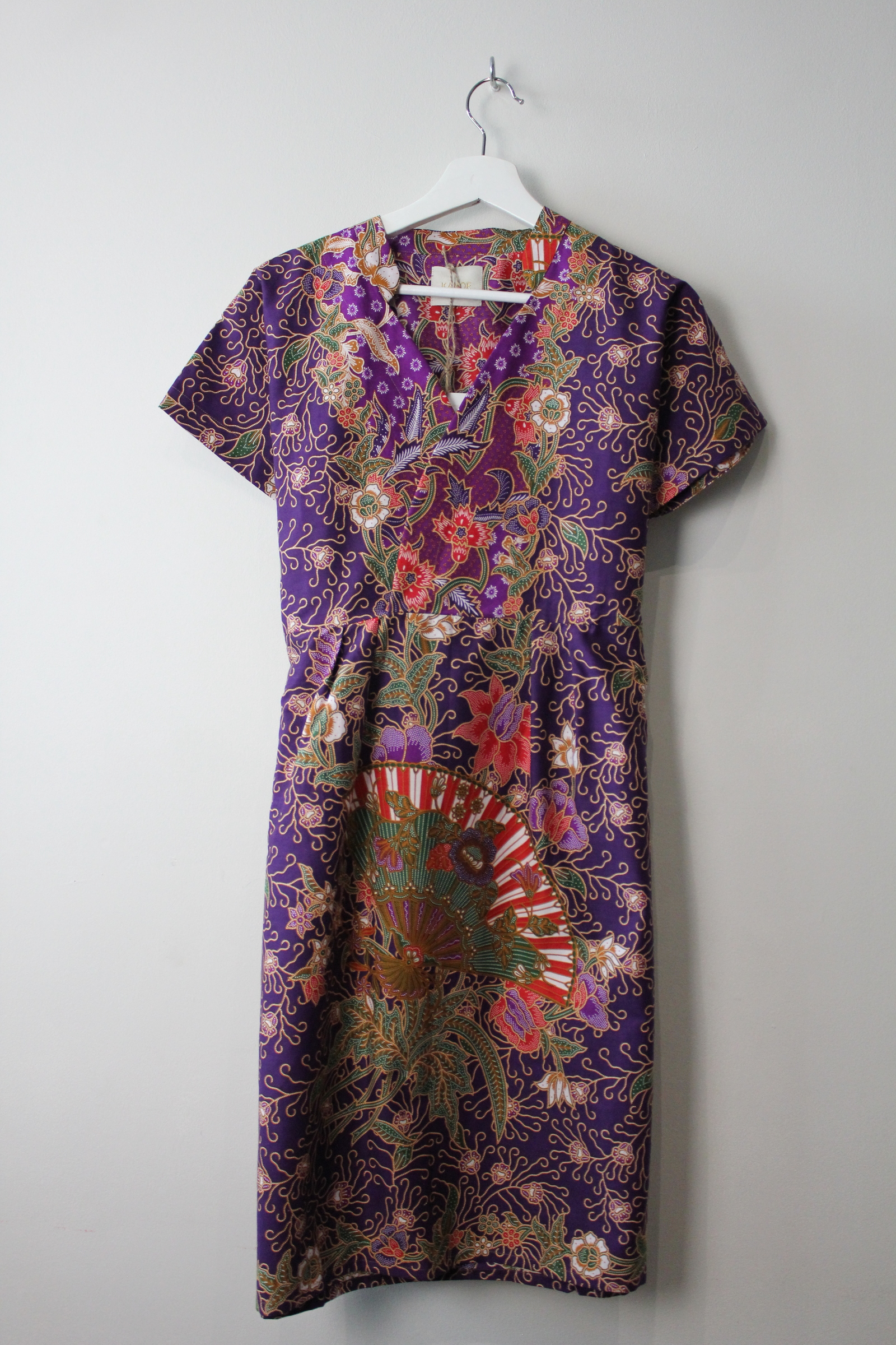 Kimono wrap dress w/ mandarin collar - Nao