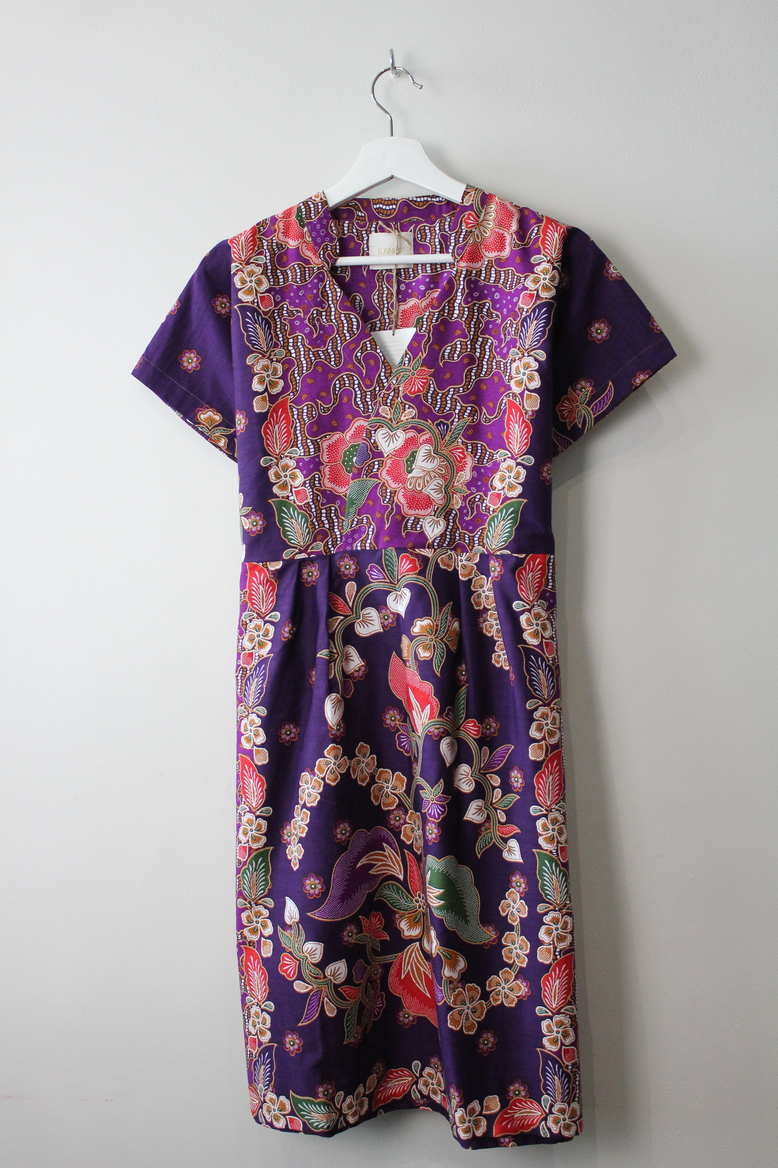 Kimono wrap dress w/ mandarin collar - Tilly