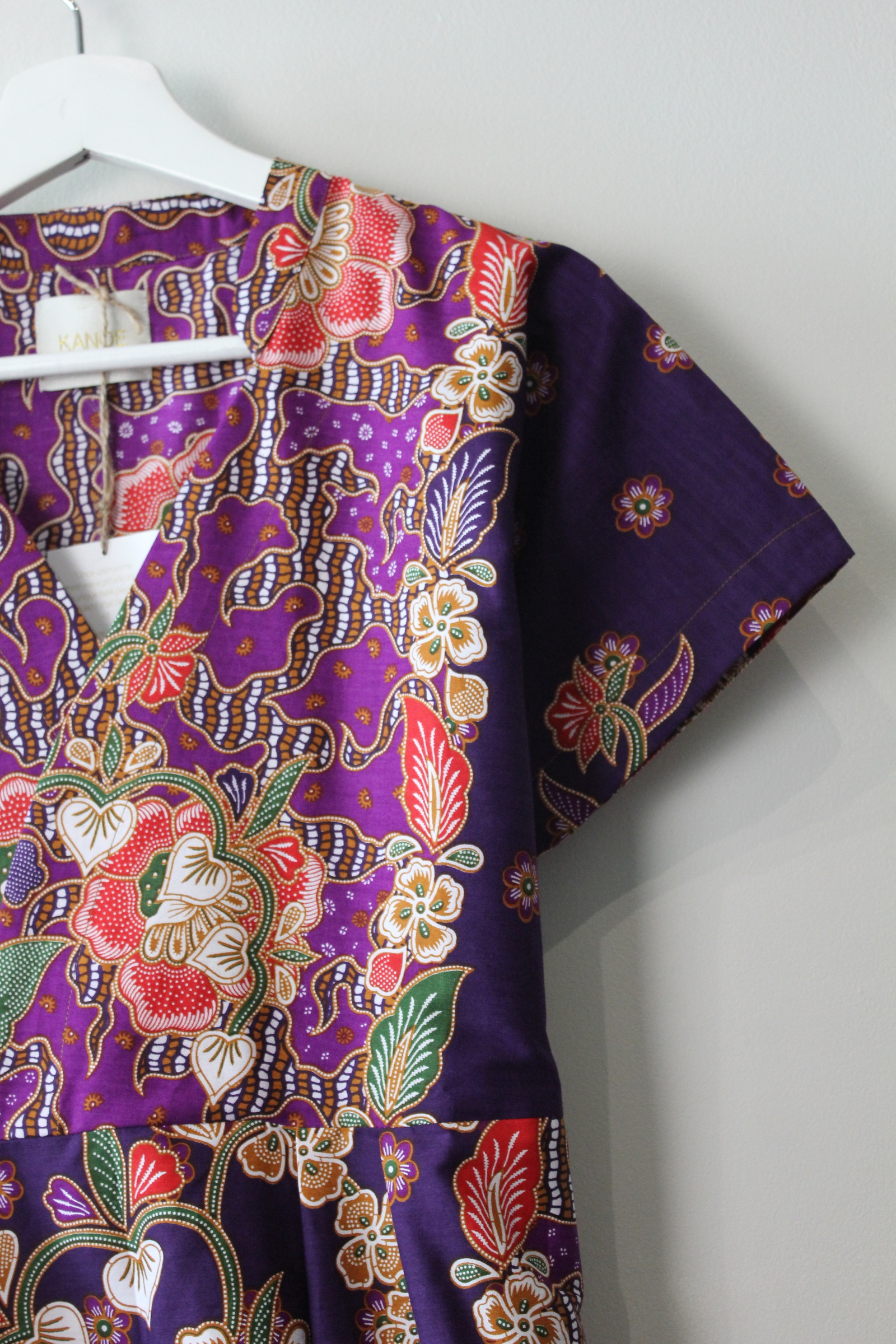 Kimono wrap dress w/ mandarin collar - Tilly