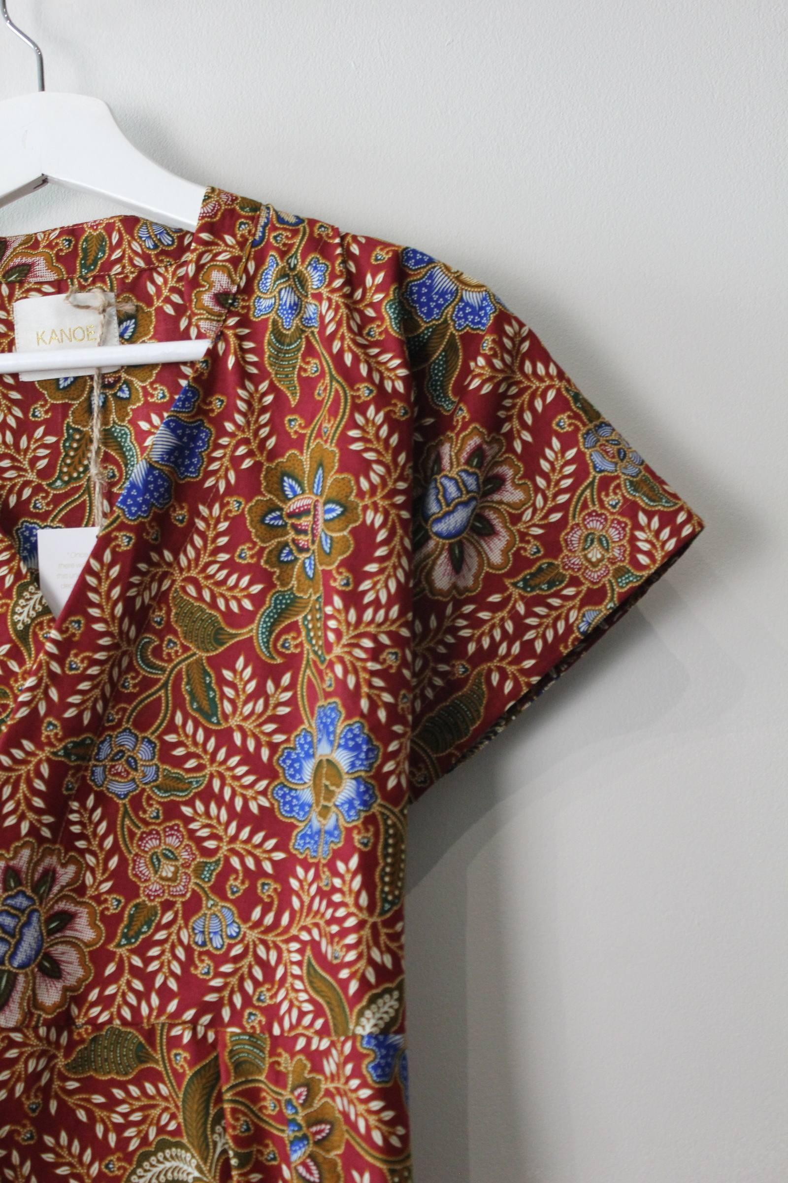 Kimono wrap dress w/ mandarin collar- Bibi
