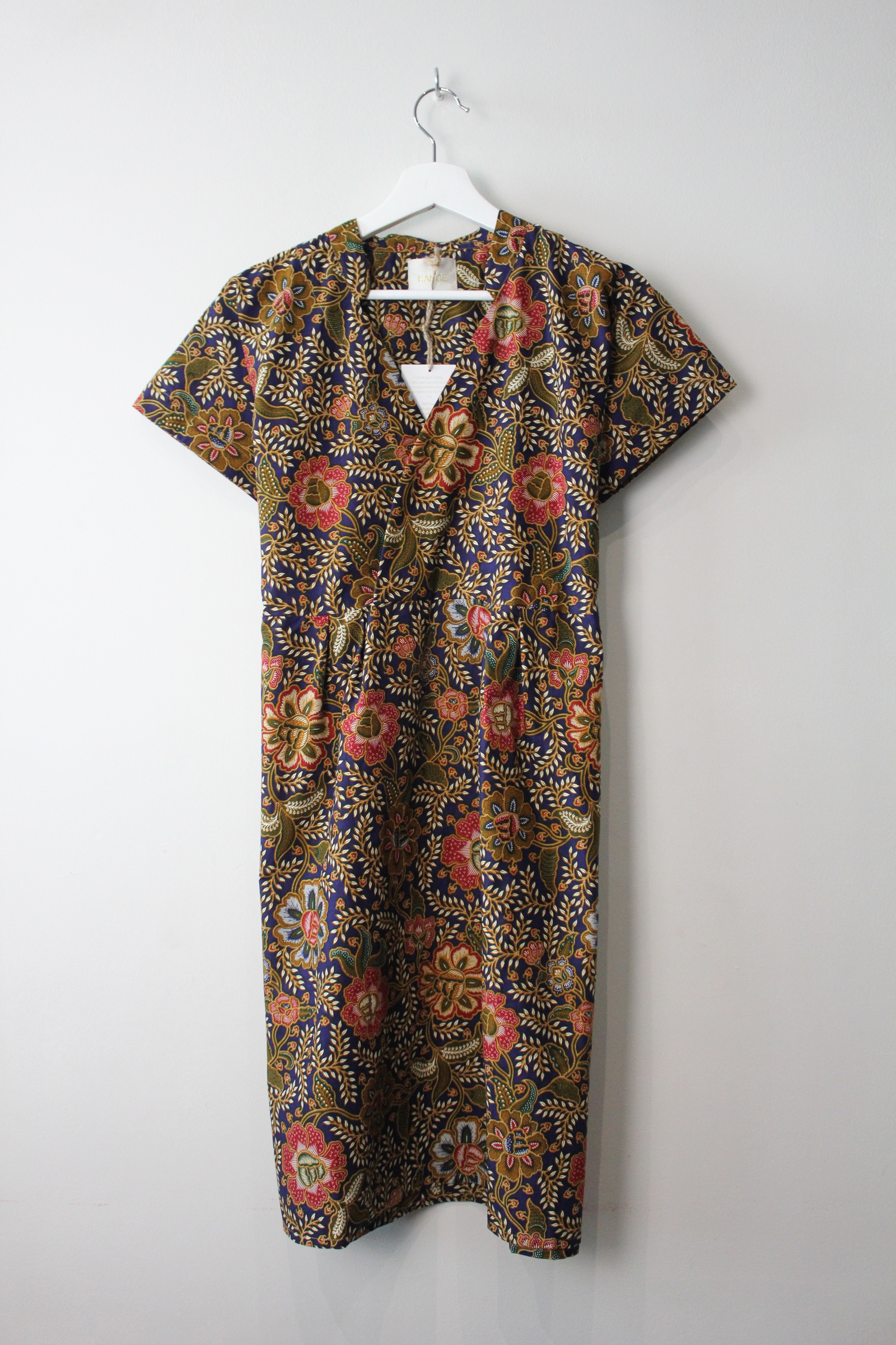 Kimono wrap dress w/ mandarin collar - Emma