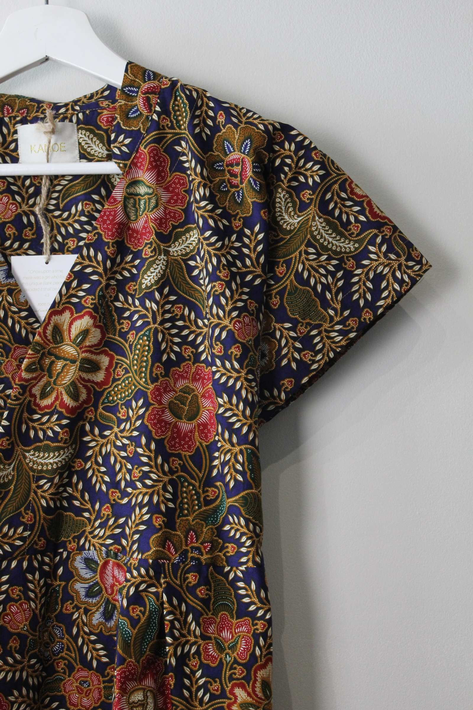 Kimono wrap dress w/ mandarin collar - Emma