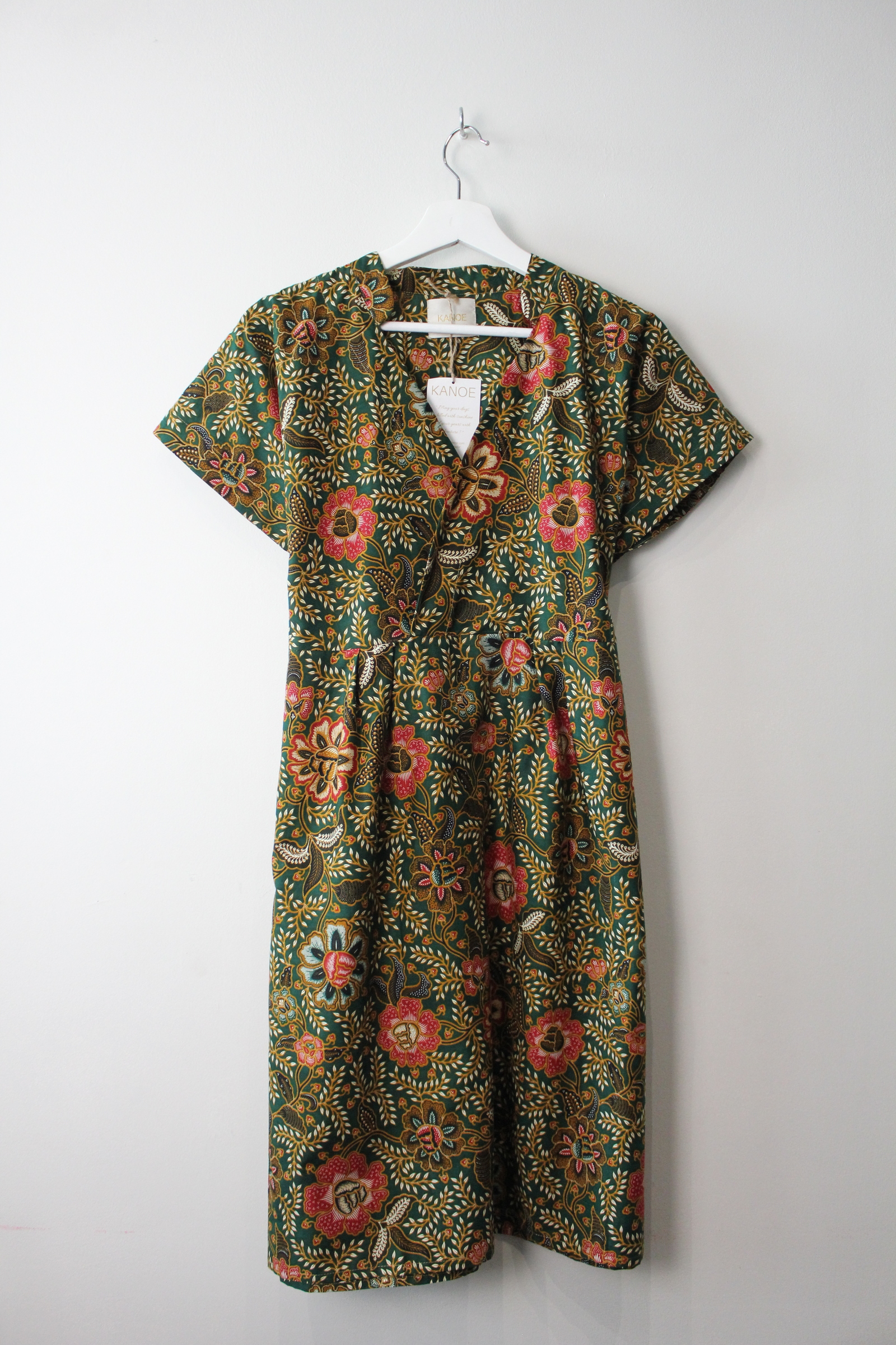Kimono wrap dress w/ mandarin collar - Sola