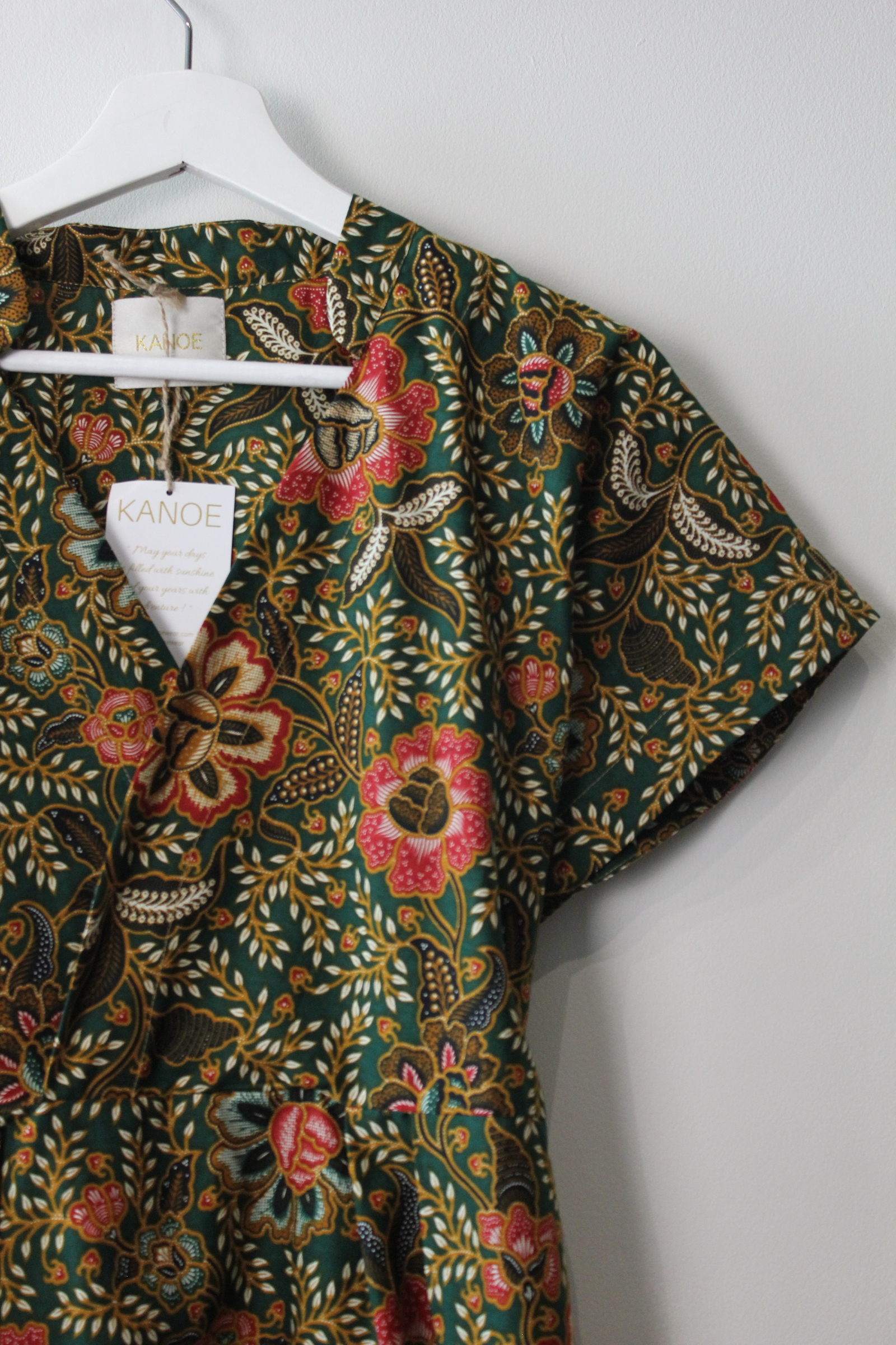 Kimono wrap dress w/ mandarin collar - Sola
