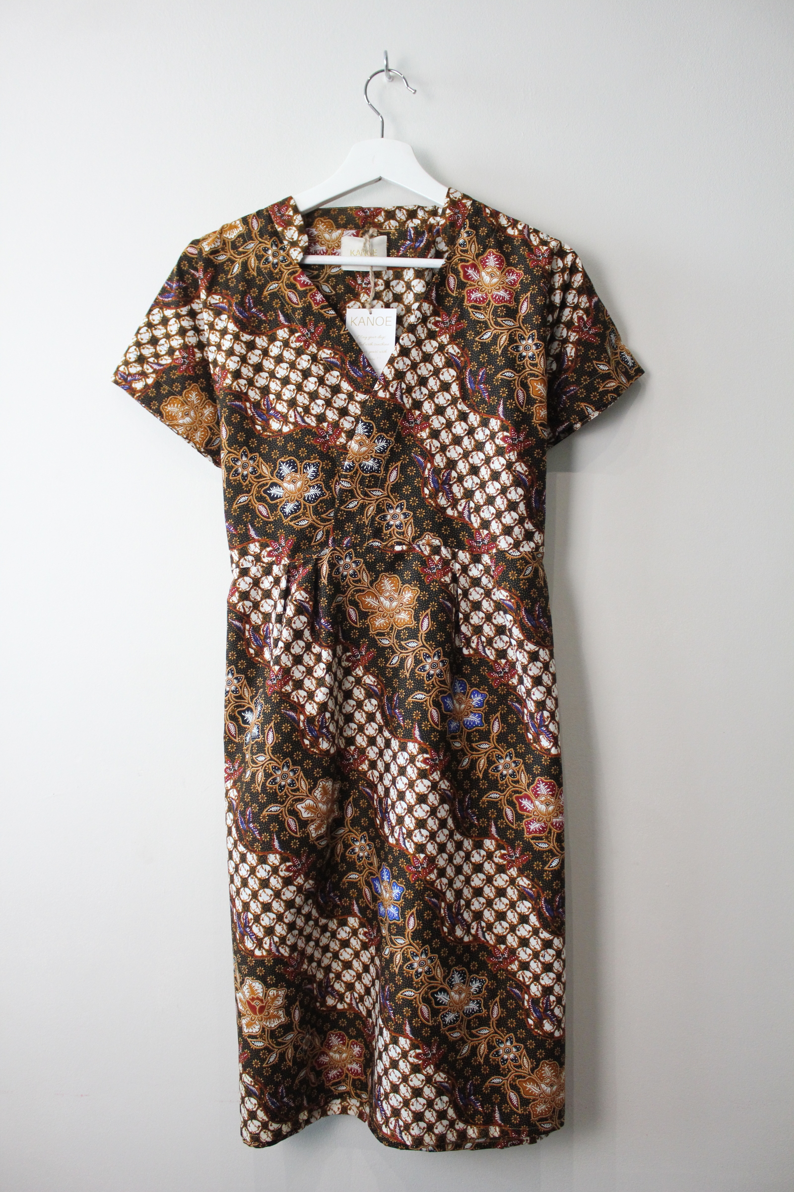 Kimono wrap dress w/ mandarin collar - Nella
