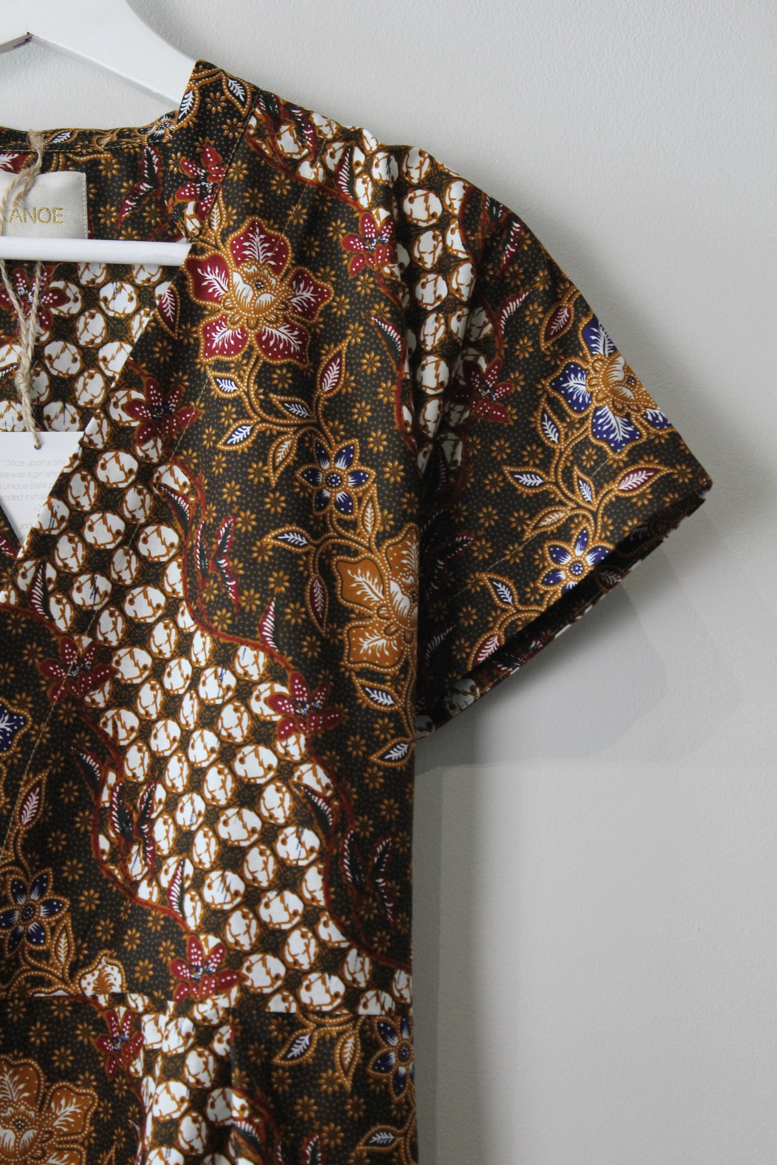 Kimono wrap dress w/ mandarin collar - Maz