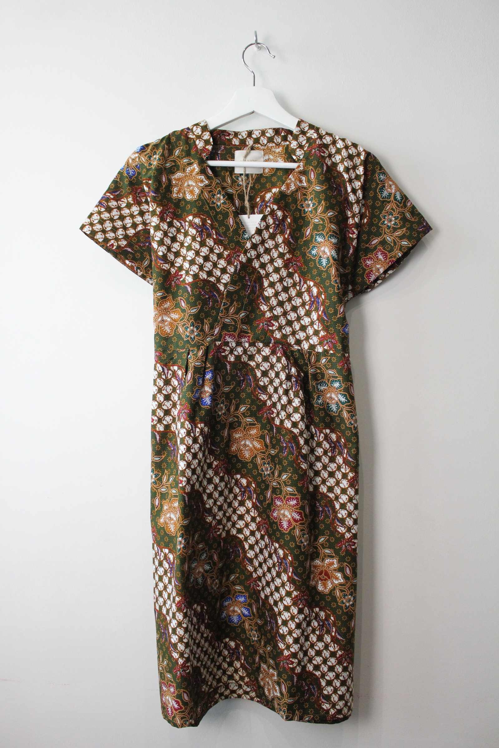 Kimono wrap dress w/ mandarin collar - Sia