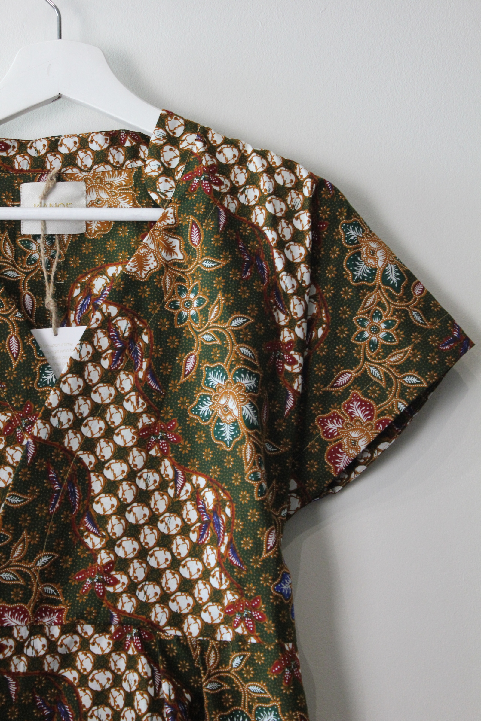 Kimono wrap dress w/ mandarin collar - Sia