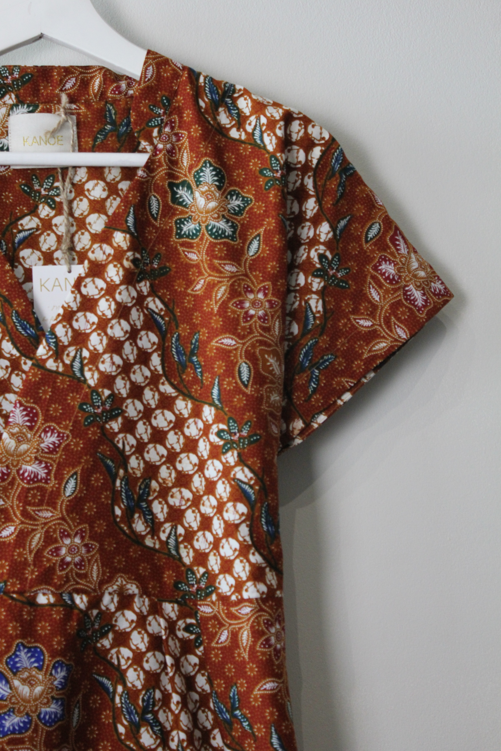 Kimono wrap dress w/ mandarin collar - Mimi