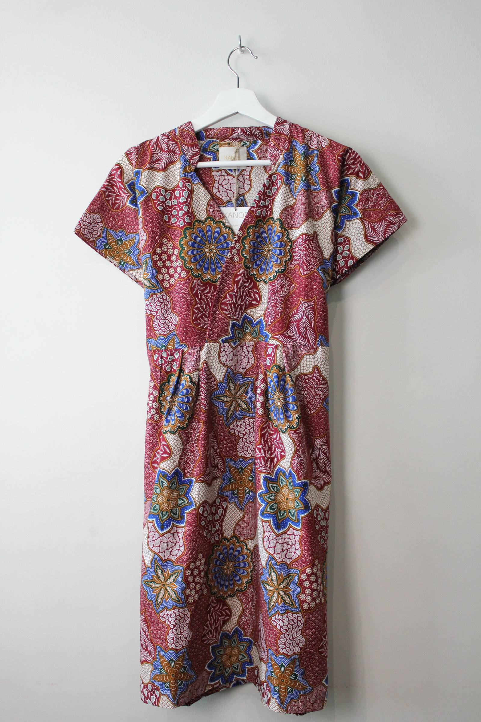 Kimono wrap dress w/ mandarin collar - Tanya