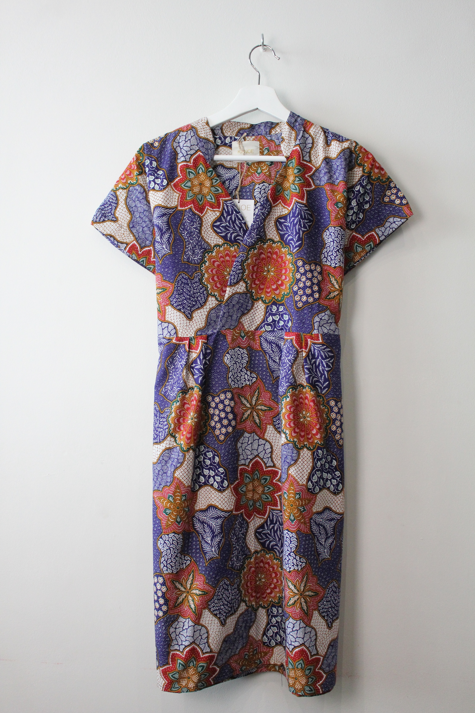Kimono wrap dress w/ mandarin collar - Joanita