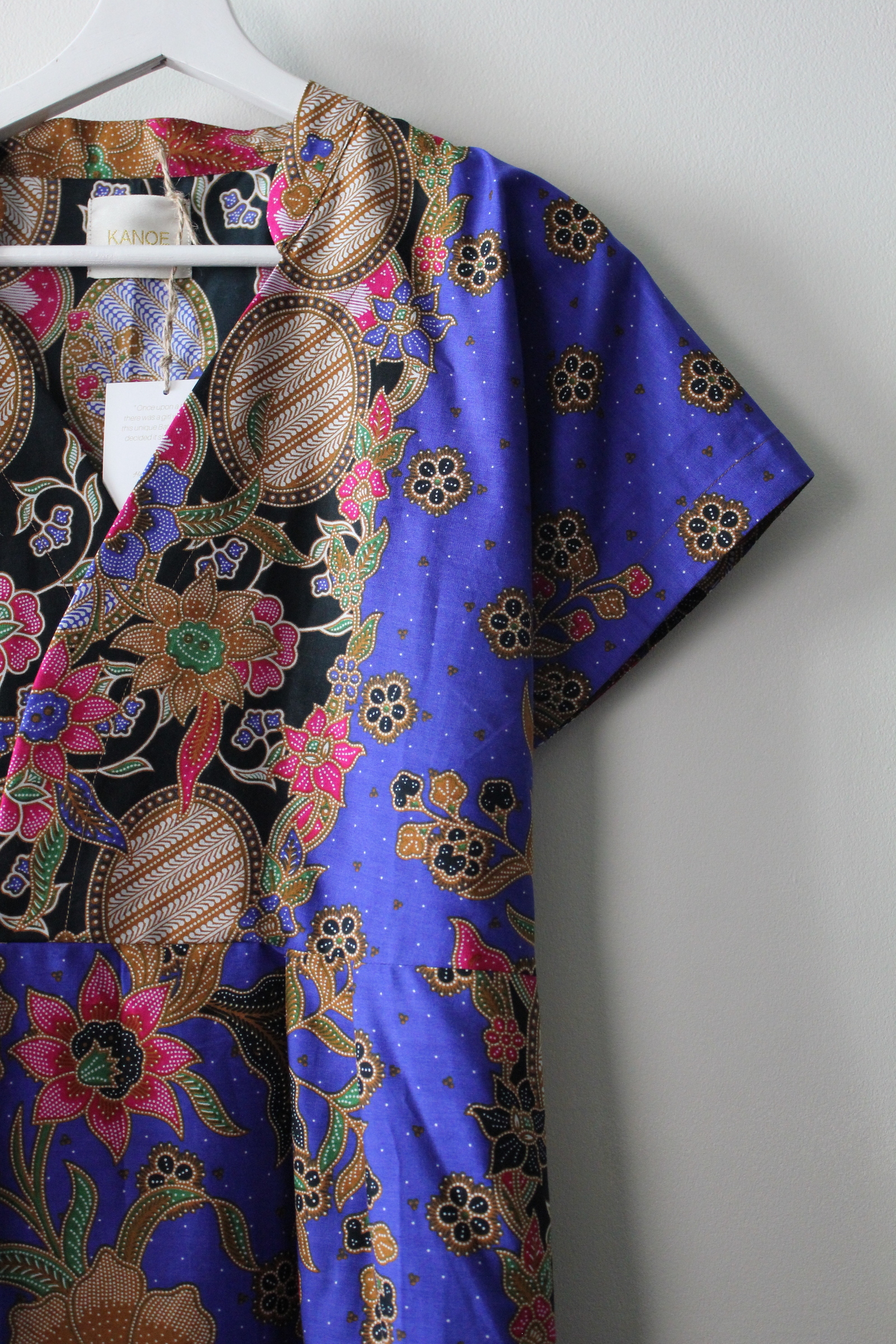 Kimono wrap dress w/ mandarin collar - Kim