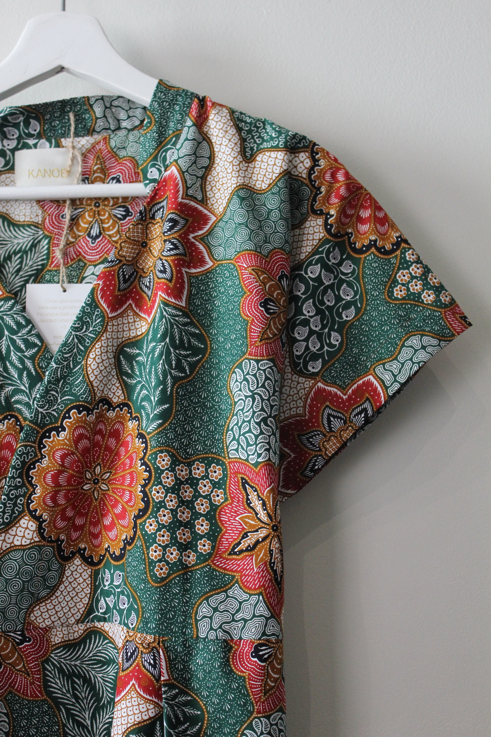 Kimono wrap dress w/ mandarin collar - Abie