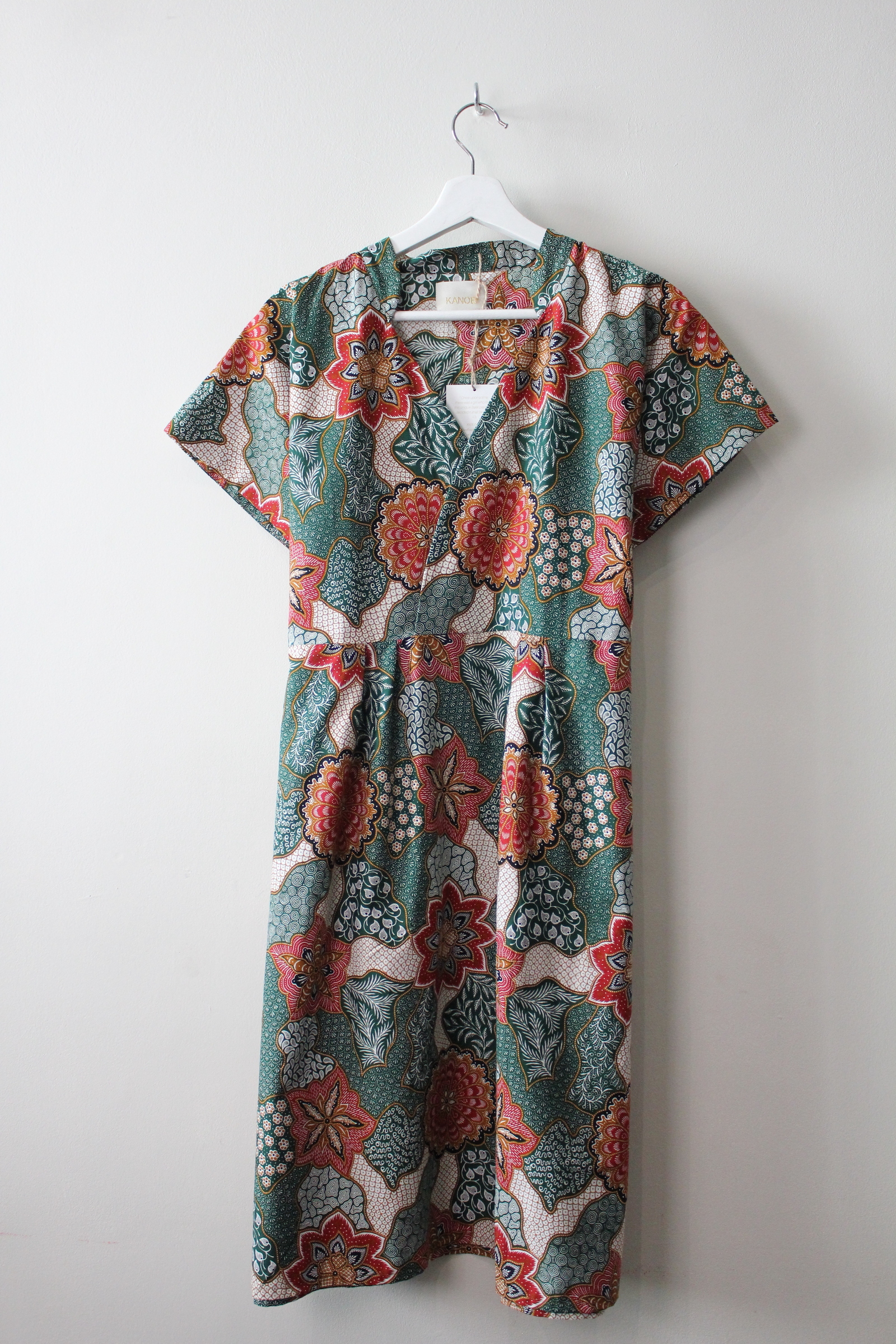 Kimono wrap dress w/ mandarin collar - Abie
