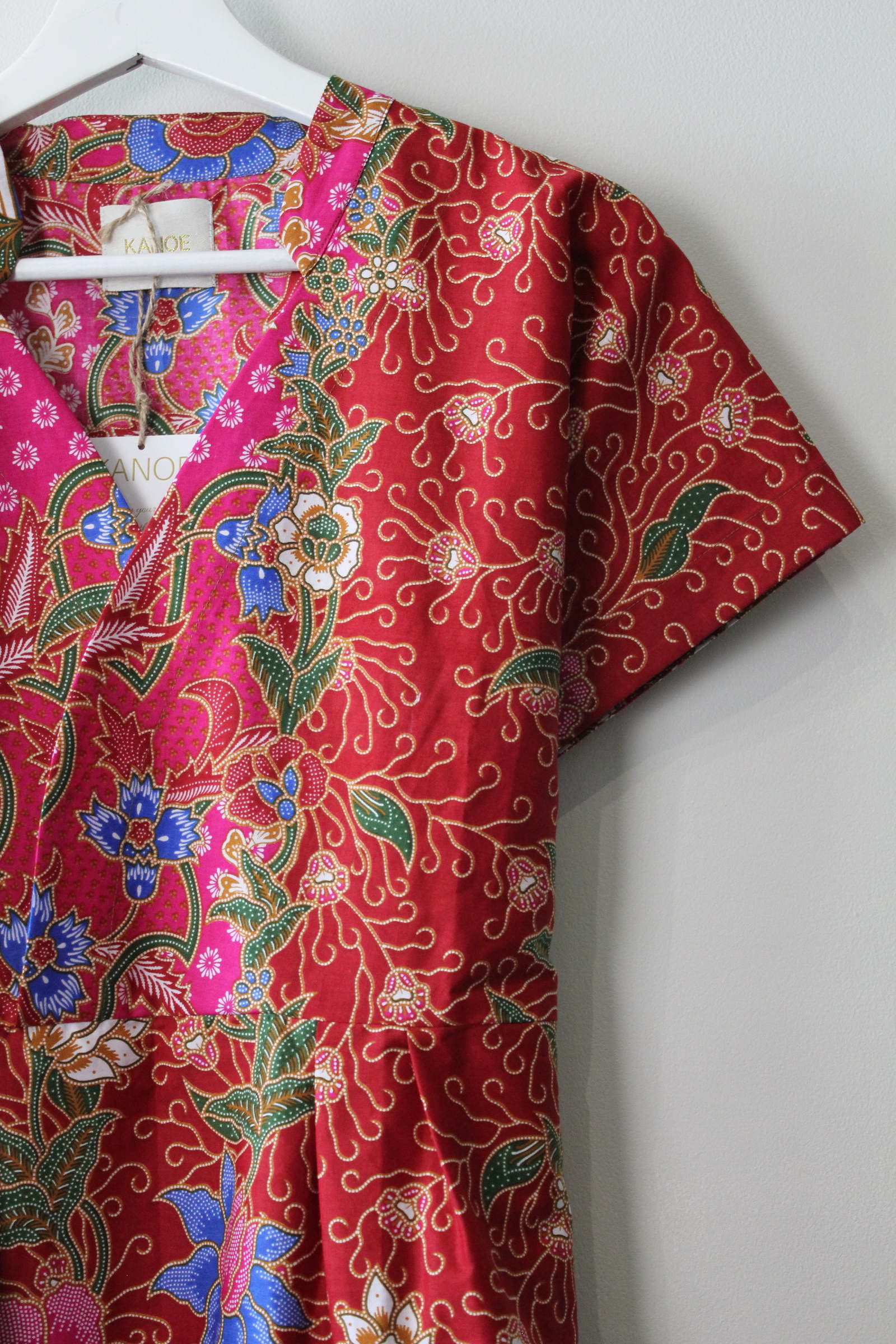 Kimono wrap dress w/ mandarin collar - Shilo