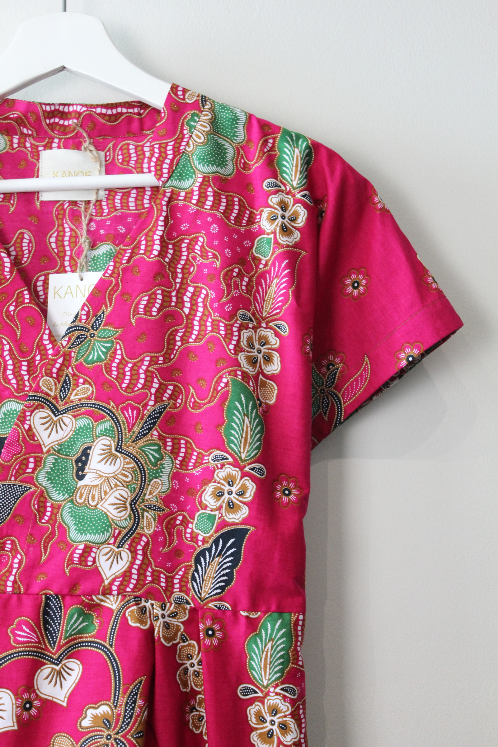 Kimono wrap dress w/ mandarin collar - Rainne