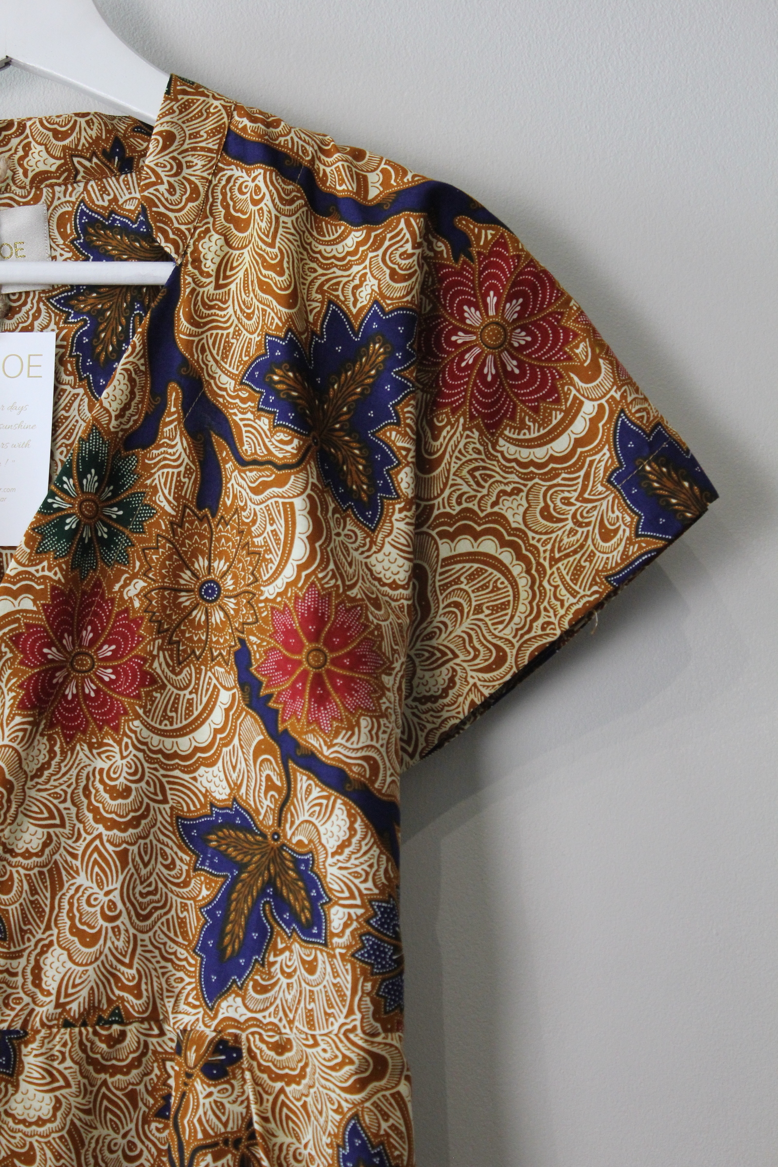 Kimono wrap dress w/ mandarin collar - Sienna