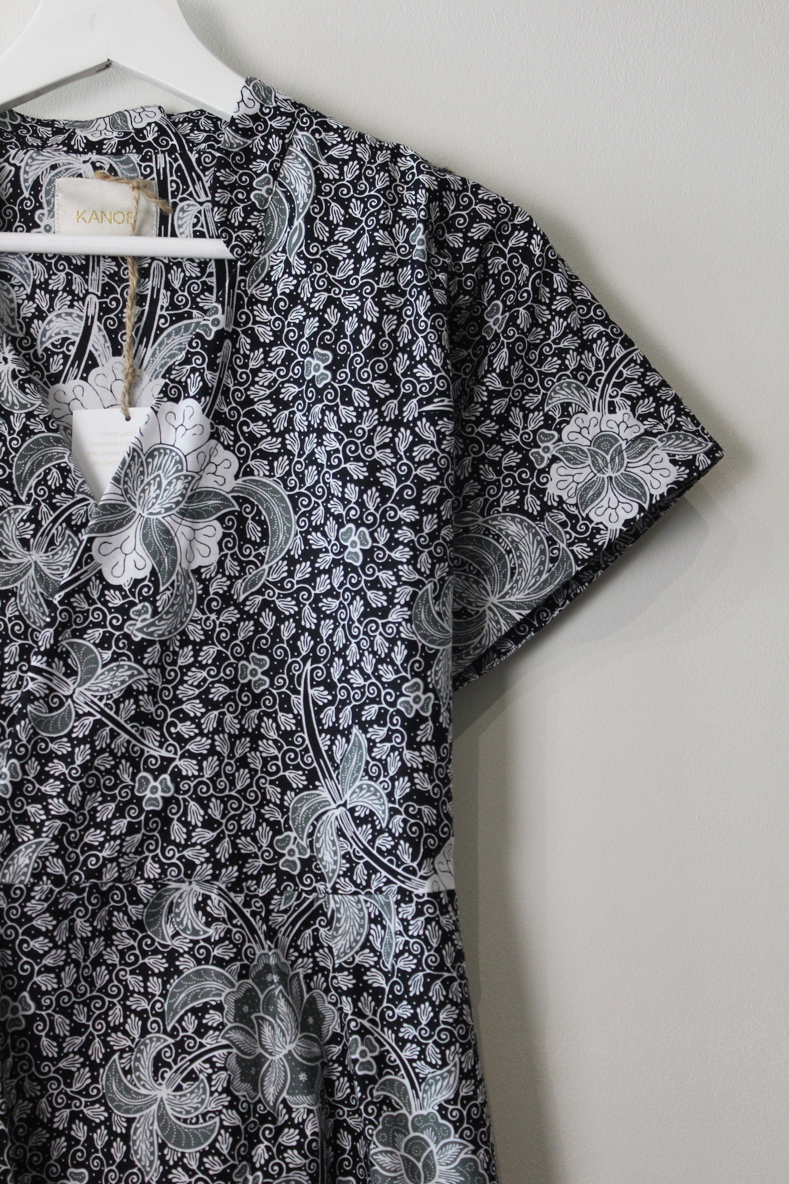 Kimono wrap dress w/ mandarin collar - Sonya
