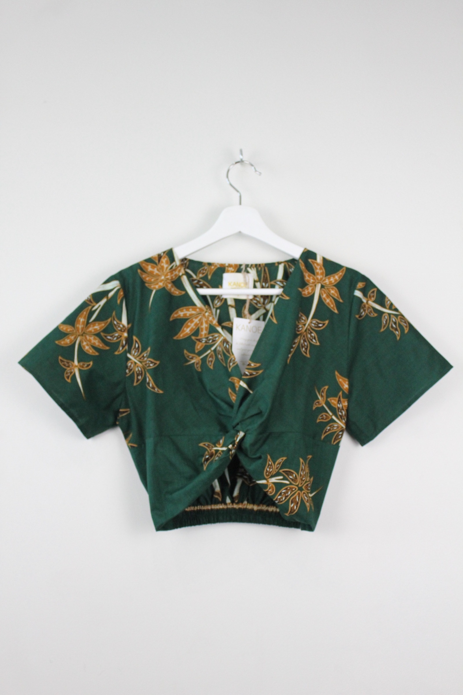 Twisted Front Batik Top - Yanda
