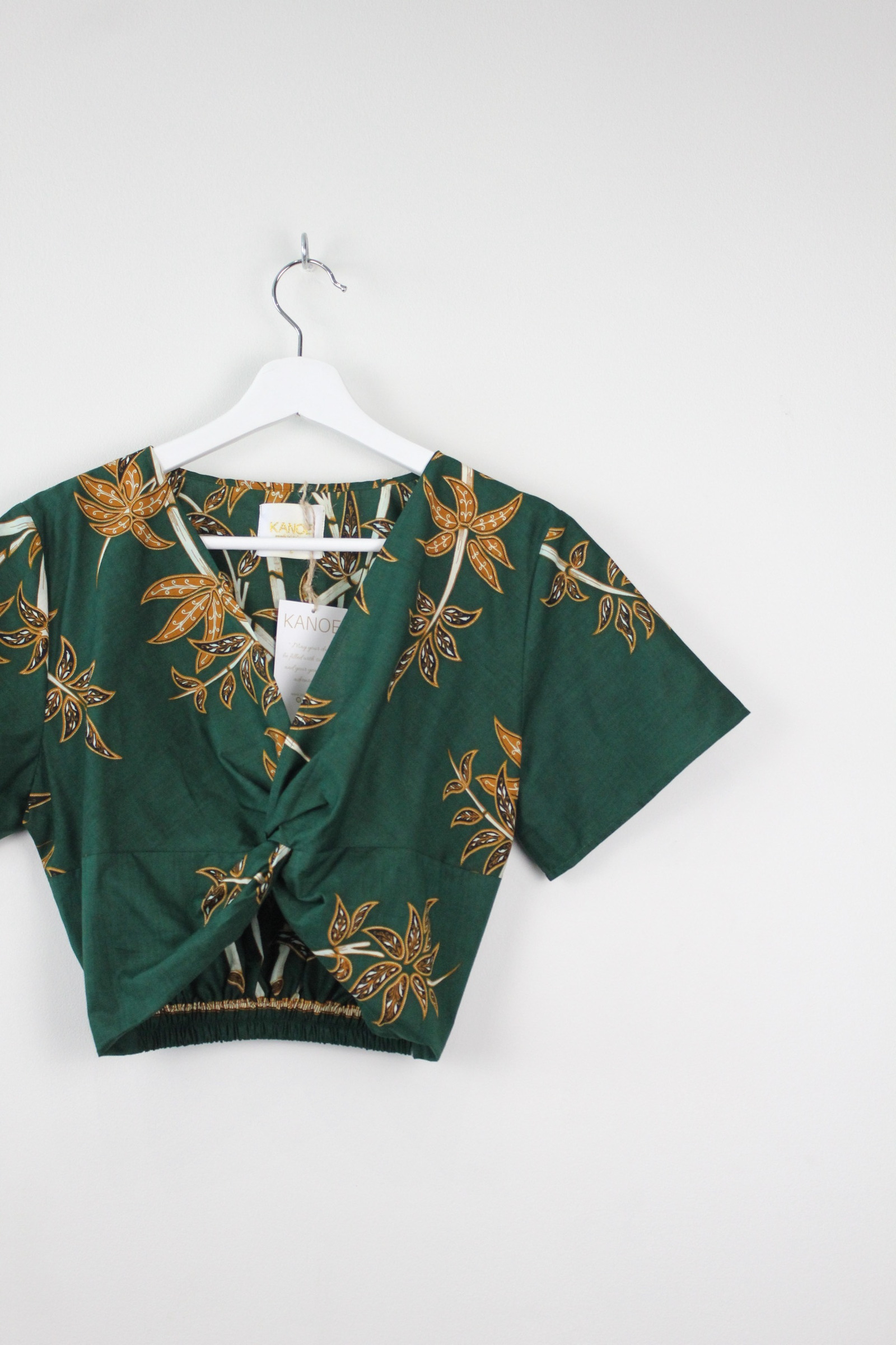 Twisted Front Batik Top - Yanda
