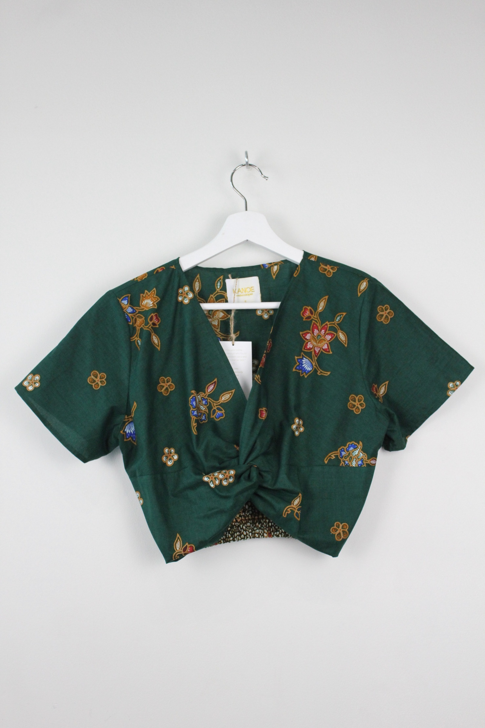 Twisted Front Batik Top - Lulu