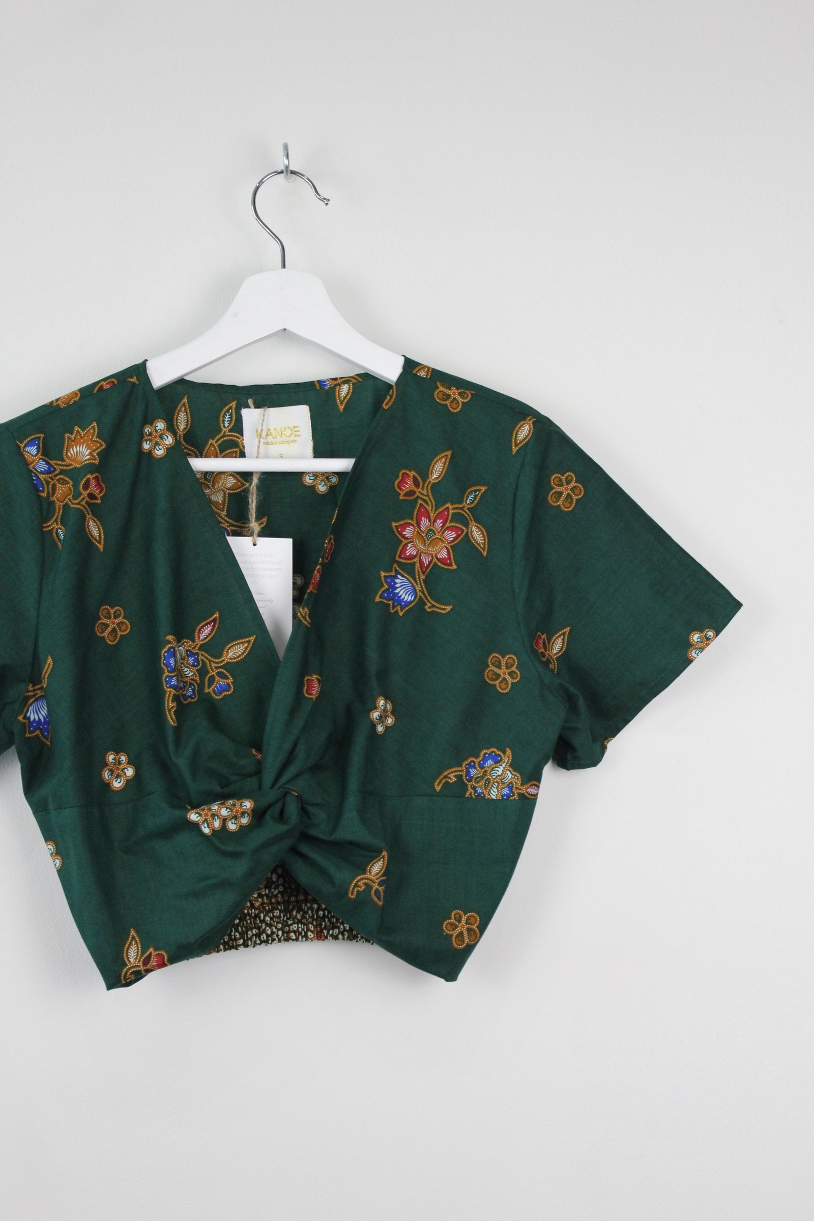 Twisted Front Batik Top - Lulu